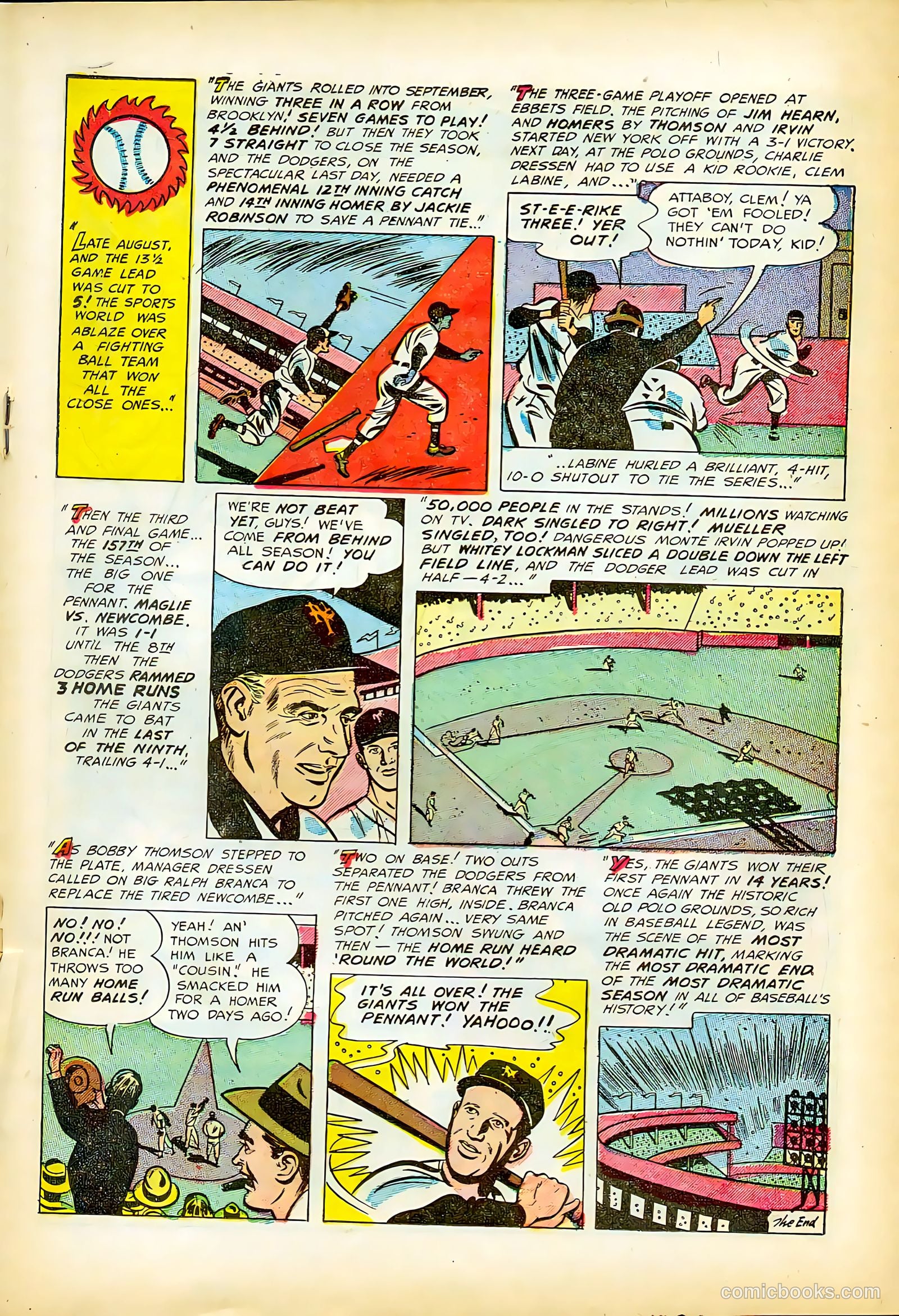 Baseball Thrills #3 (1952) — page 19 of 36