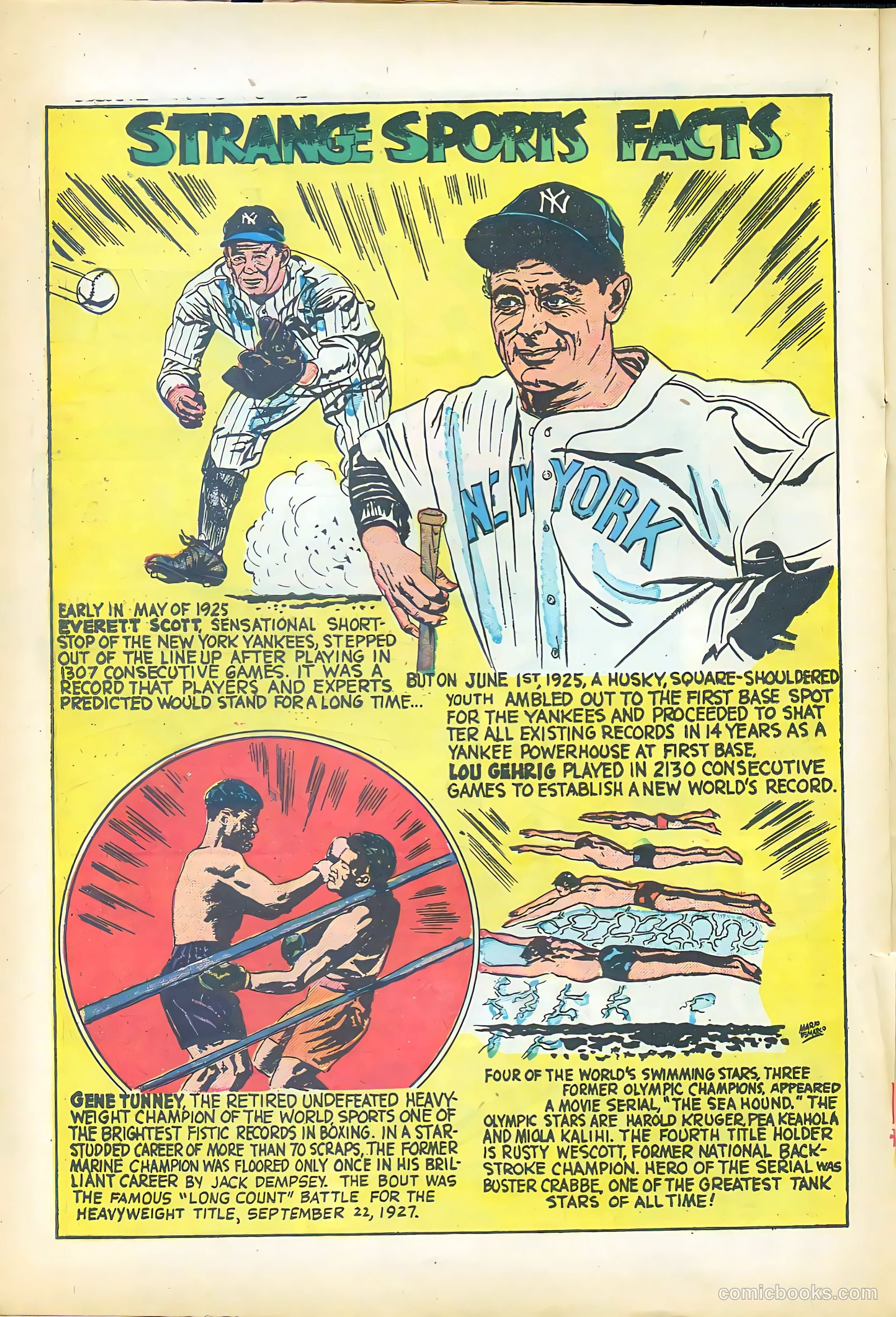 Baseball Thrills #3 (1952) — page 20 of 36
