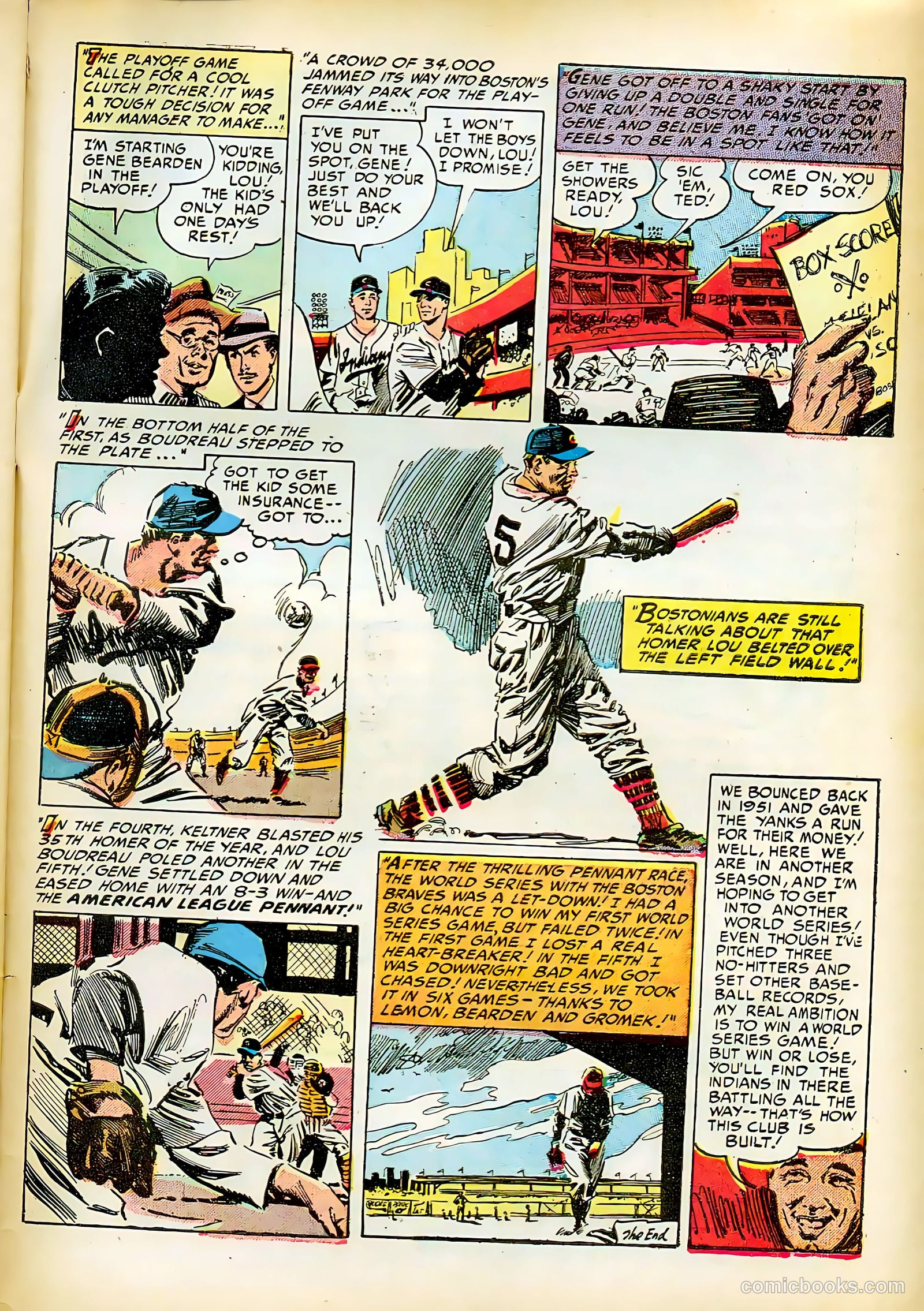 Baseball Thrills #3 (1952) — page 33 of 36