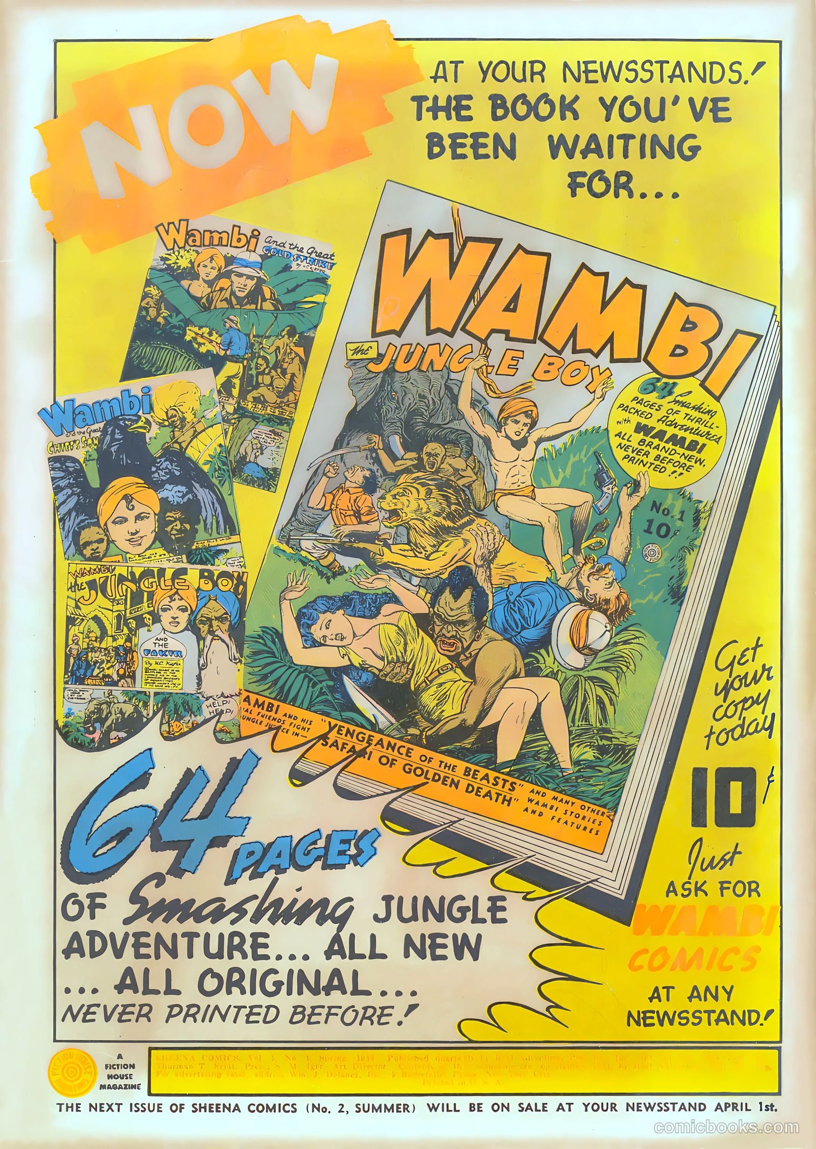 Sheena, Queen of the Jungle #1 (1942) — page 2 of 68