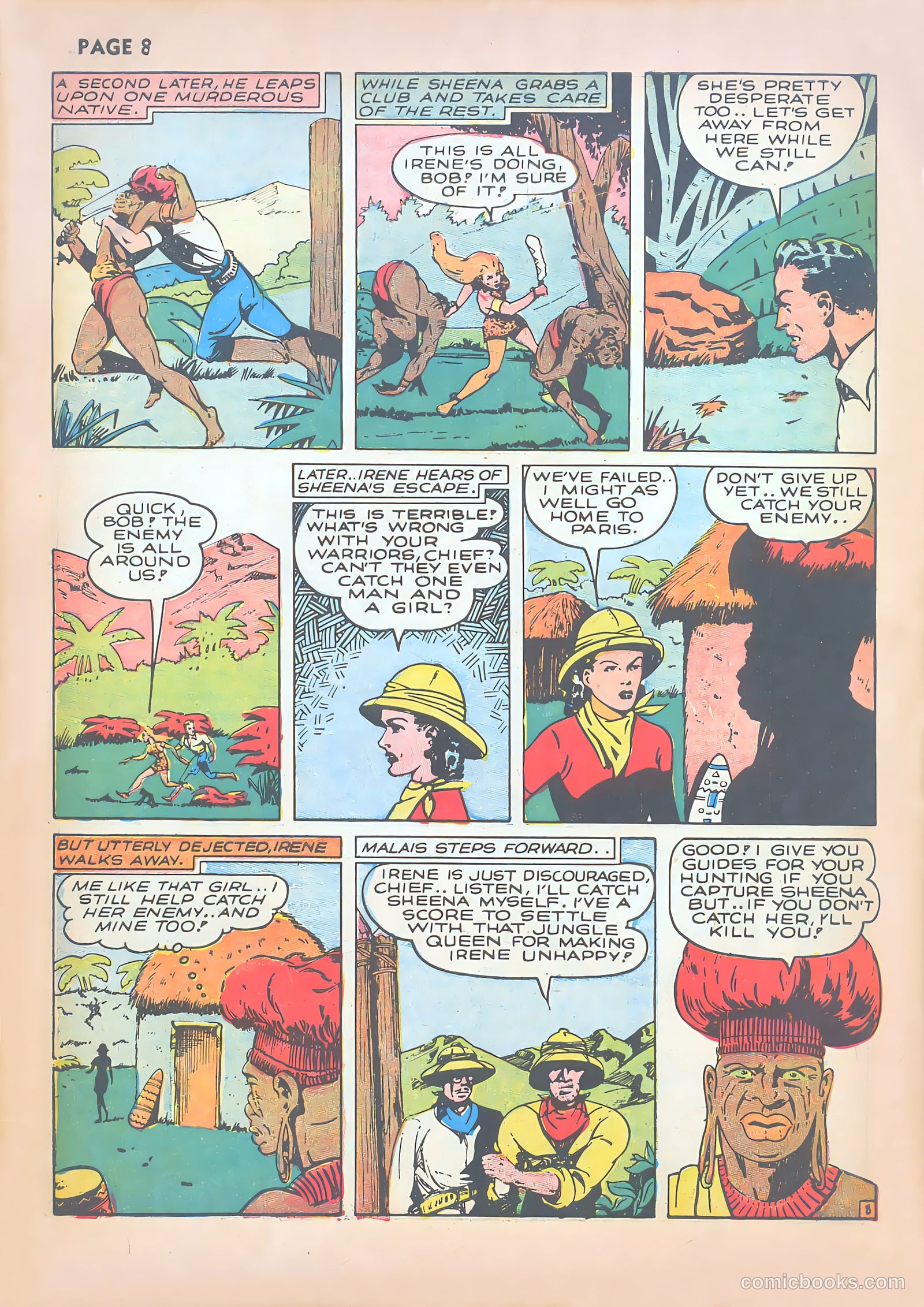 Sheena, Queen of the Jungle #1 (1942) — page 10 of 68