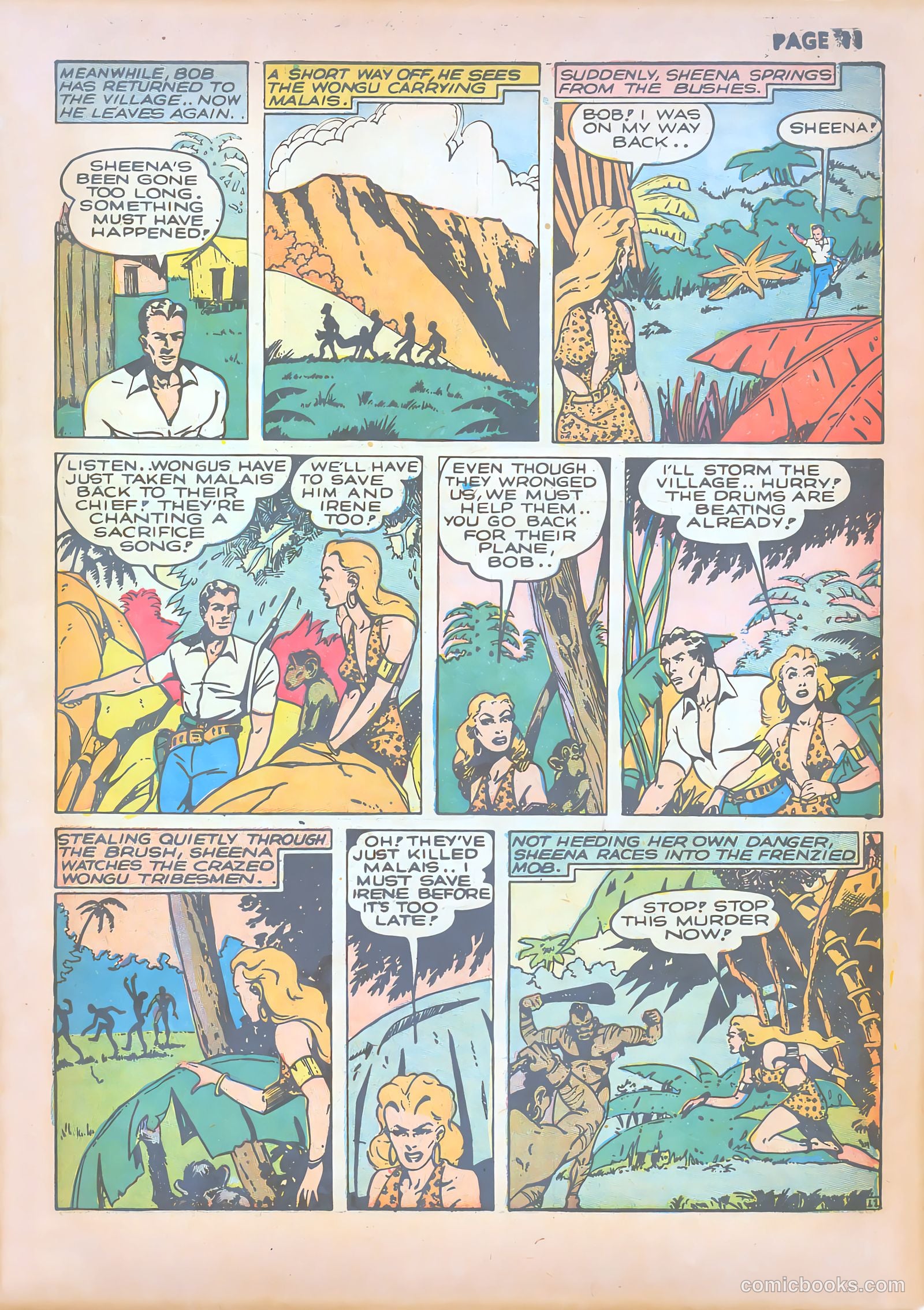 Sheena, Queen of the Jungle #1 (1942) — page 13 of 68