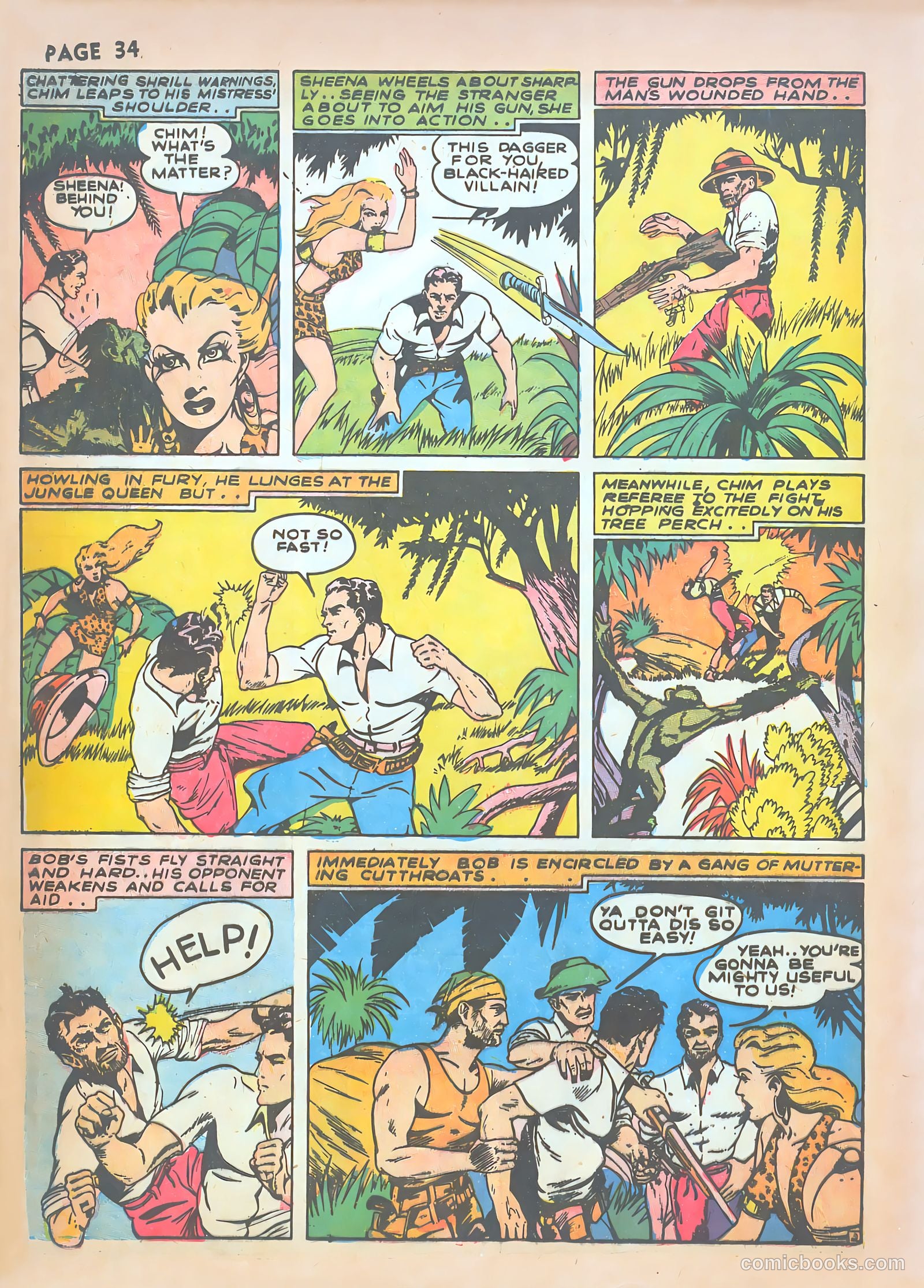 Sheena, Queen of the Jungle #1 (1942) — page 36 of 68