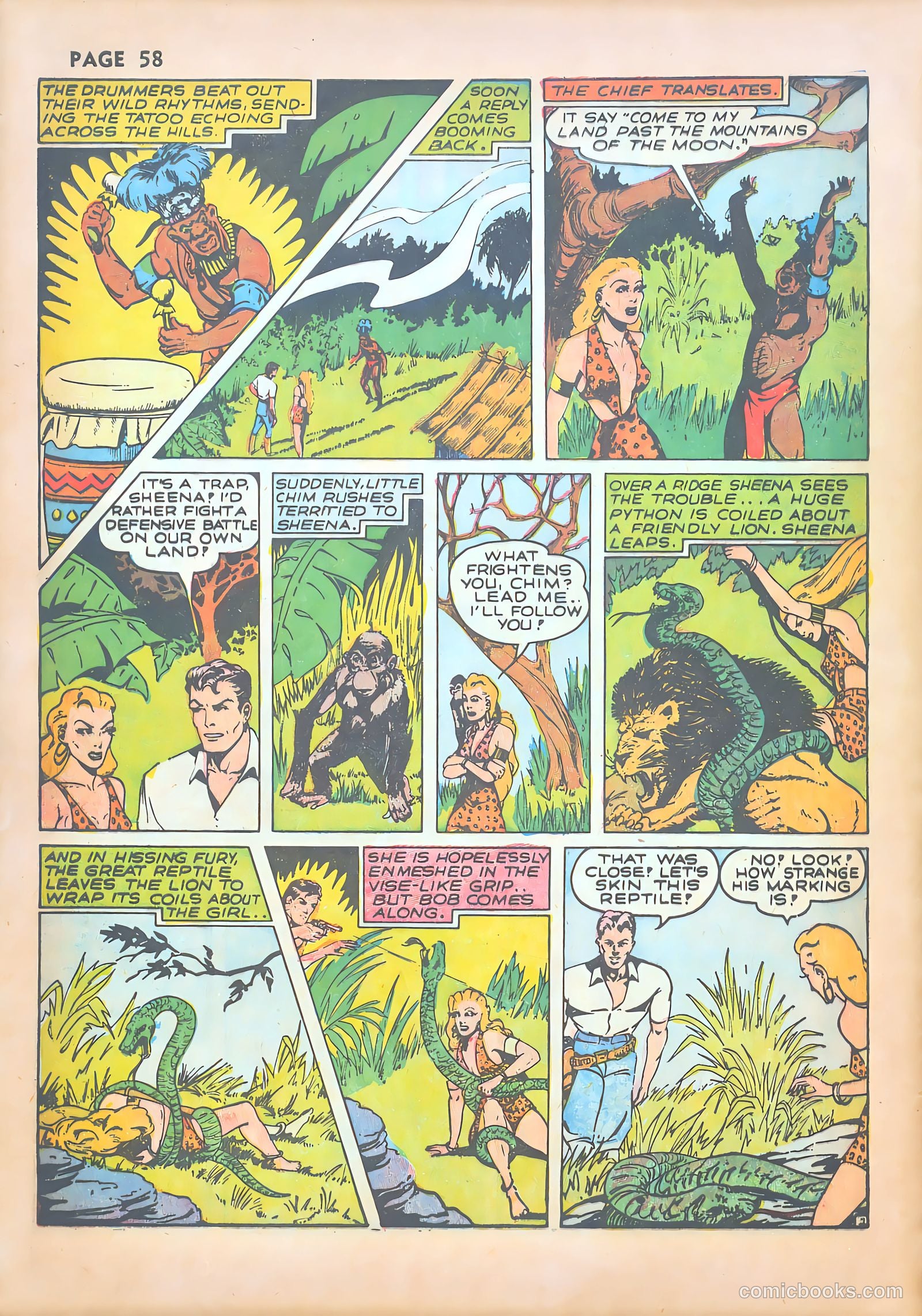 Sheena, Queen of the Jungle #1 (1942) — page 60 of 68