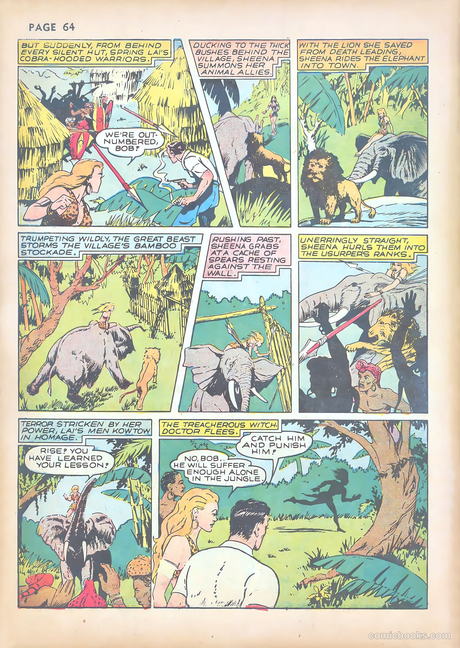 Sheena, Queen of the Jungle #1 (1942) — page 66 of 68