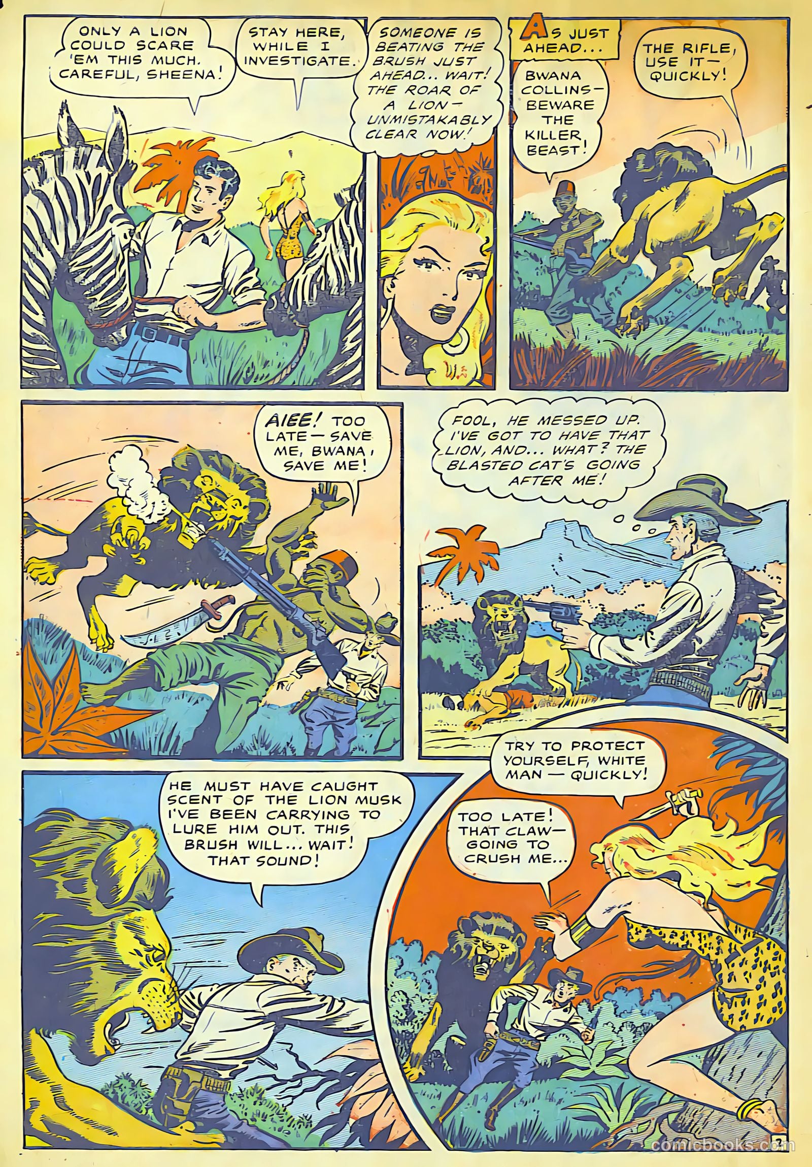 Sheena, Queen of the Jungle #10 (1950) — page 5 of 37