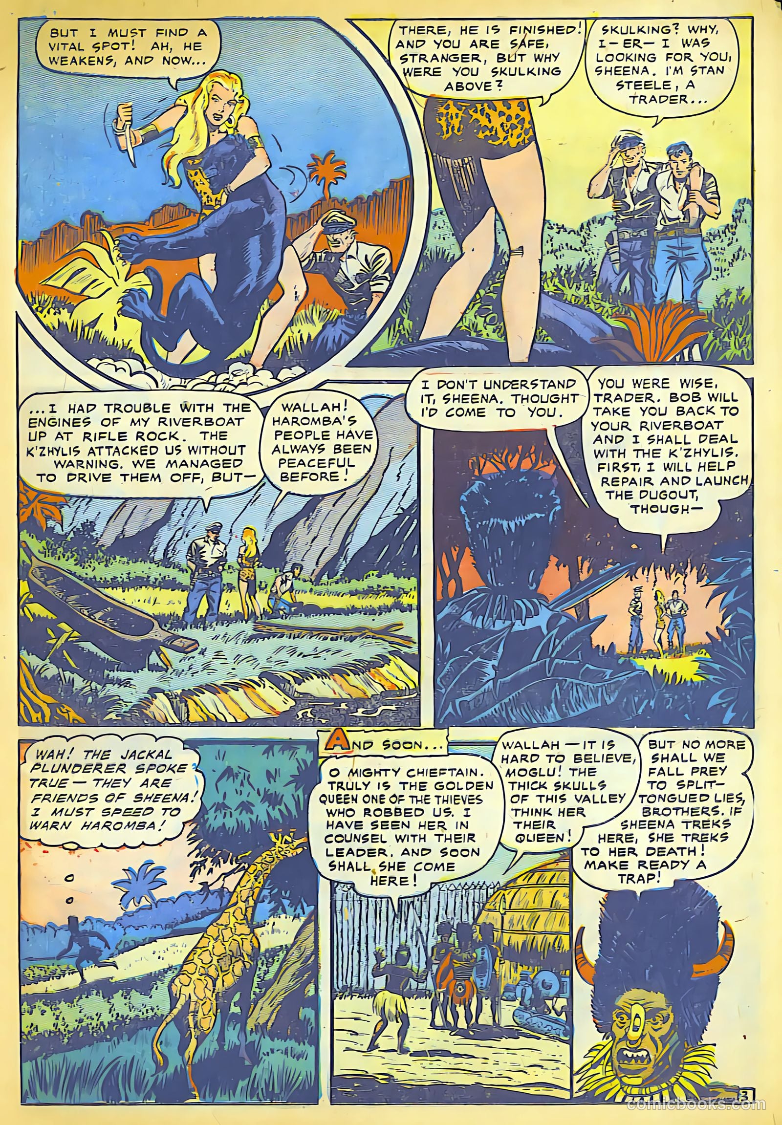 Sheena, Queen of the Jungle #10 (1950) — page 18 of 37