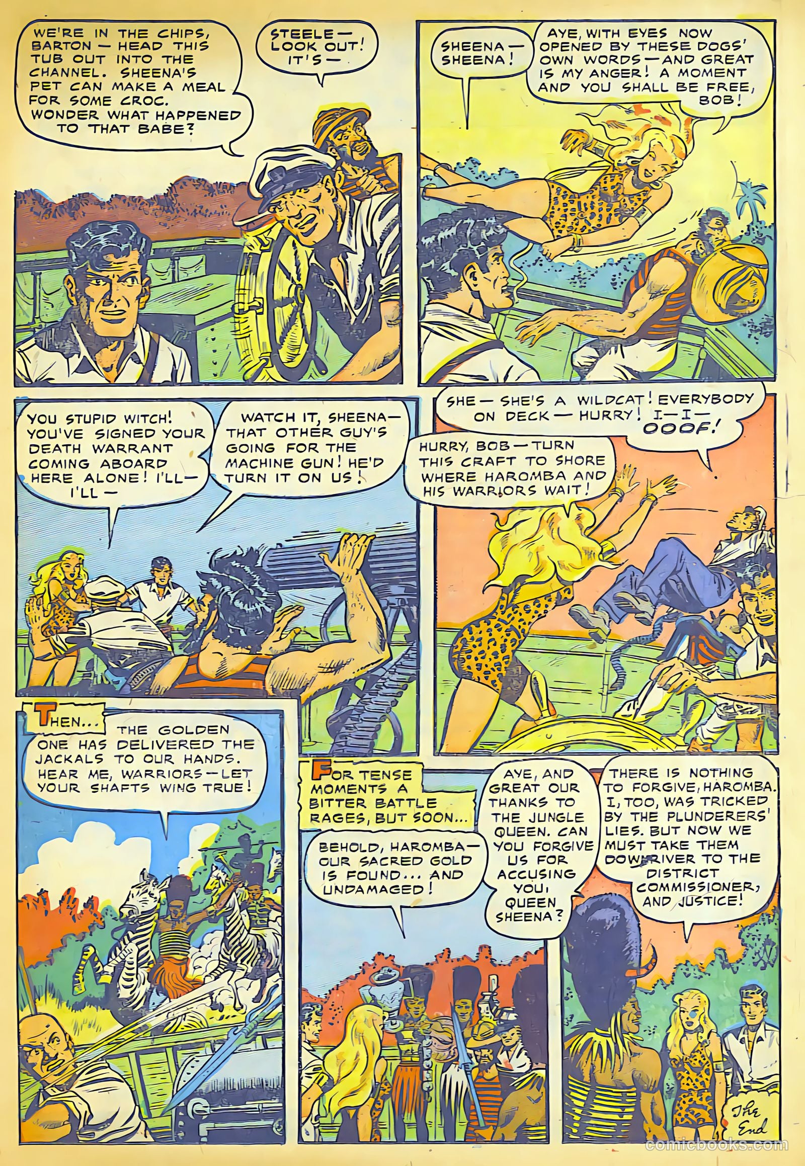 Sheena, Queen of the Jungle #10 (1950) — page 22 of 37