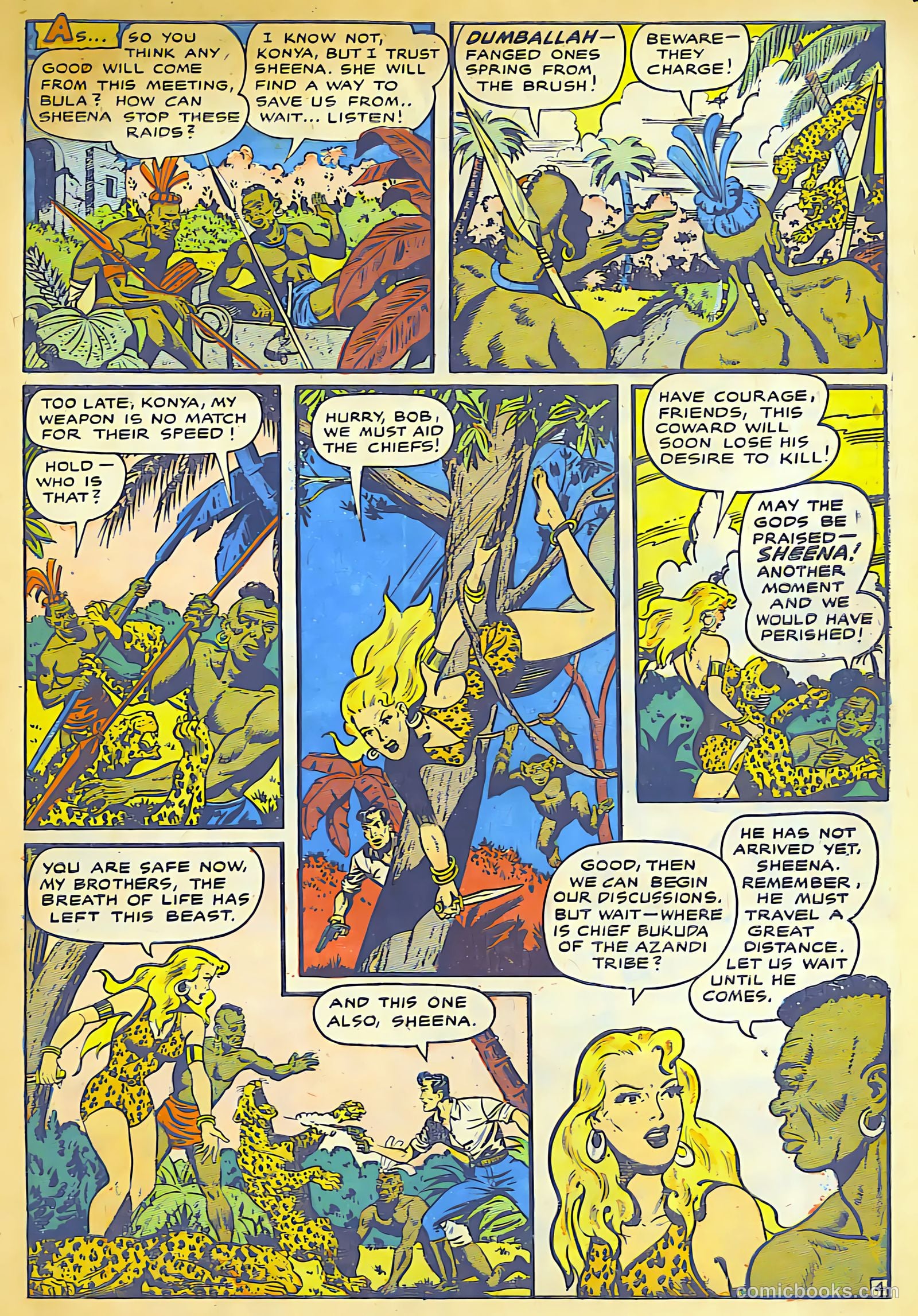 Sheena, Queen of the Jungle #10 (1950) — page 28 of 37