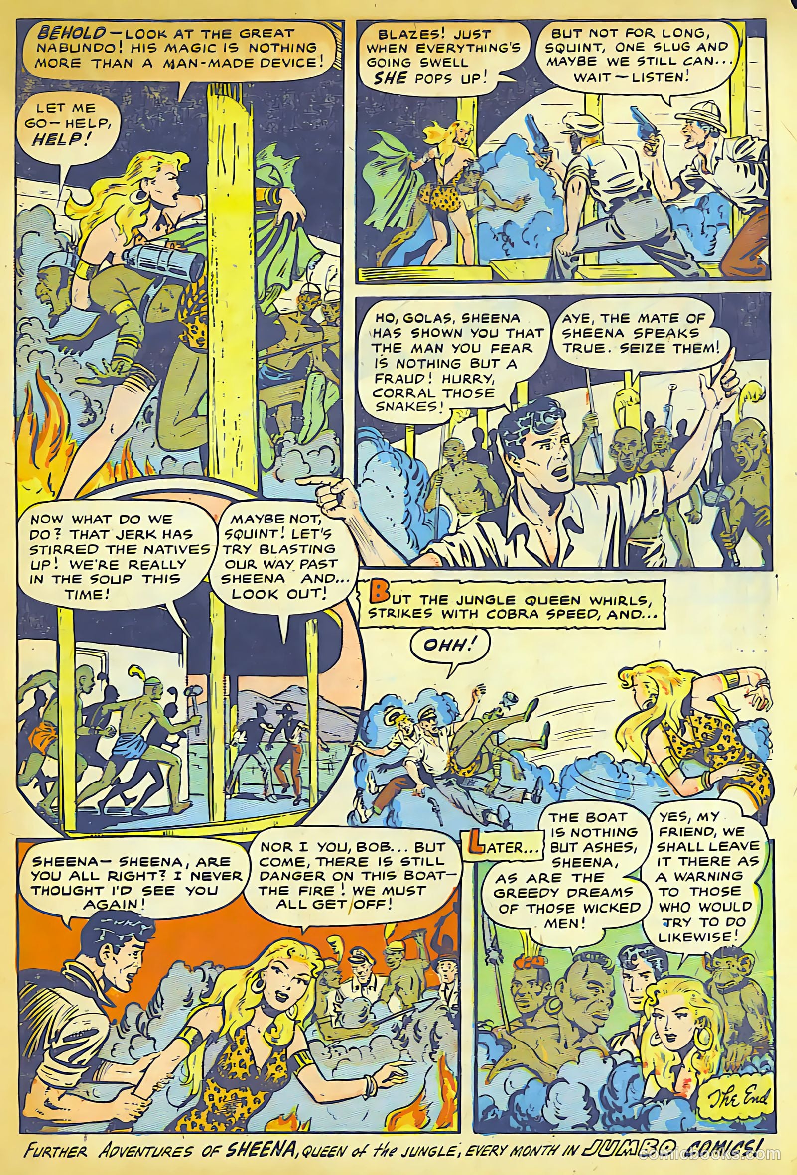 Sheena, Queen of the Jungle #10 (1950) — page 34 of 37