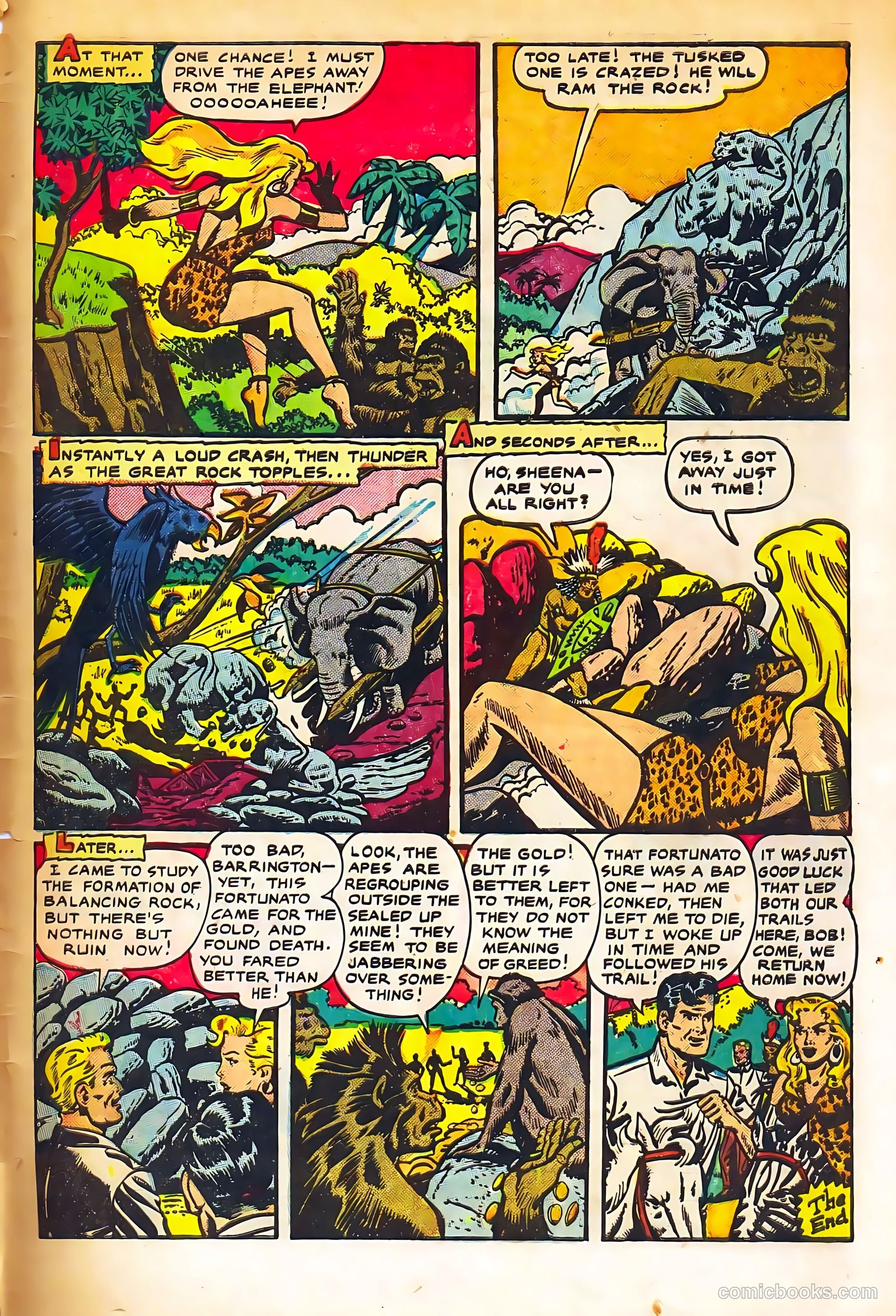 Sheena, Queen of the Jungle #11 (1951) — page 33 of 36