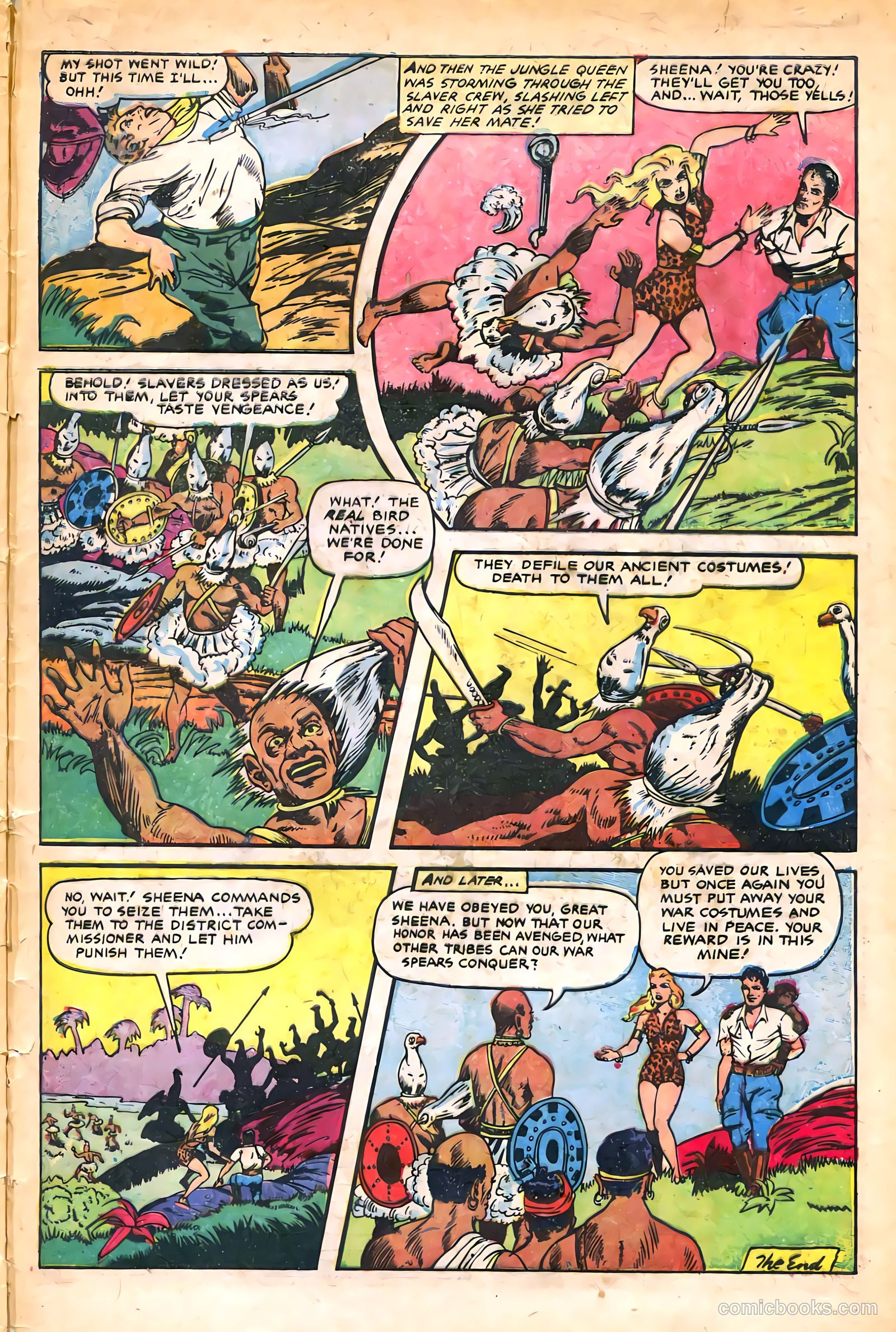 Sheena, Queen of the Jungle #14 (1951) — page 33 of 36