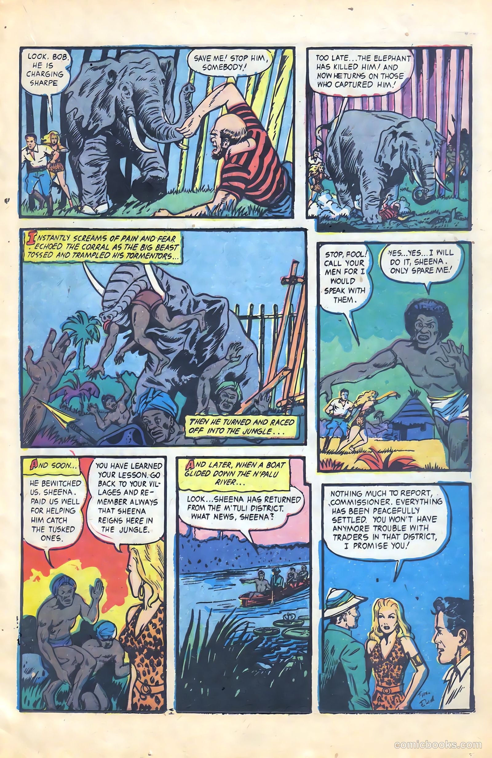 Sheena, Queen of the Jungle #18 (1952) — page 18 of 37