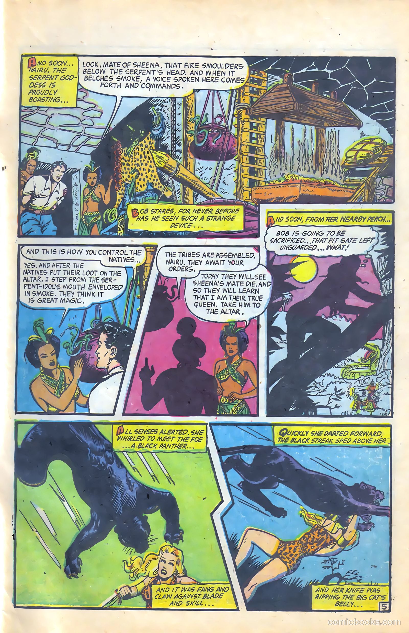 Sheena, Queen of the Jungle #18 (1952) — page 32 of 37