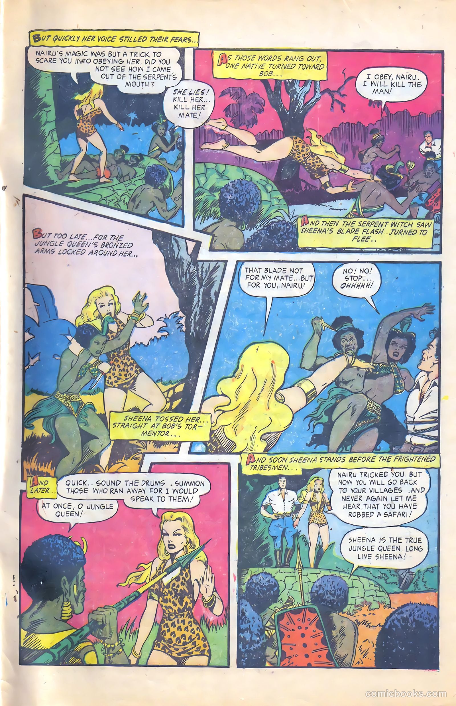 Sheena, Queen of the Jungle #18 (1952) — page 34 of 37