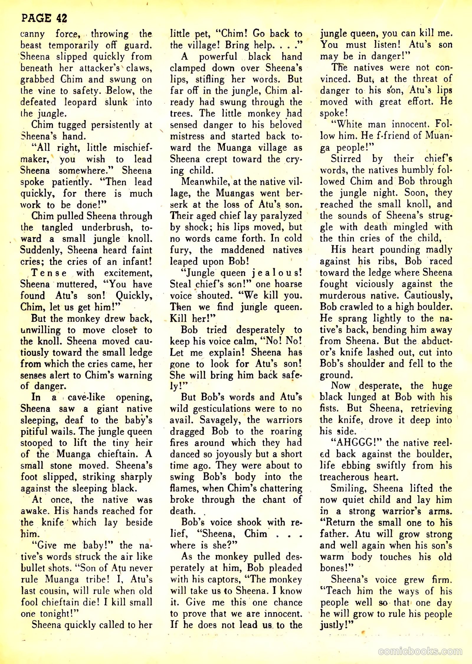 Sheena, Queen of the Jungle #3 (1943) — page 45 of 70