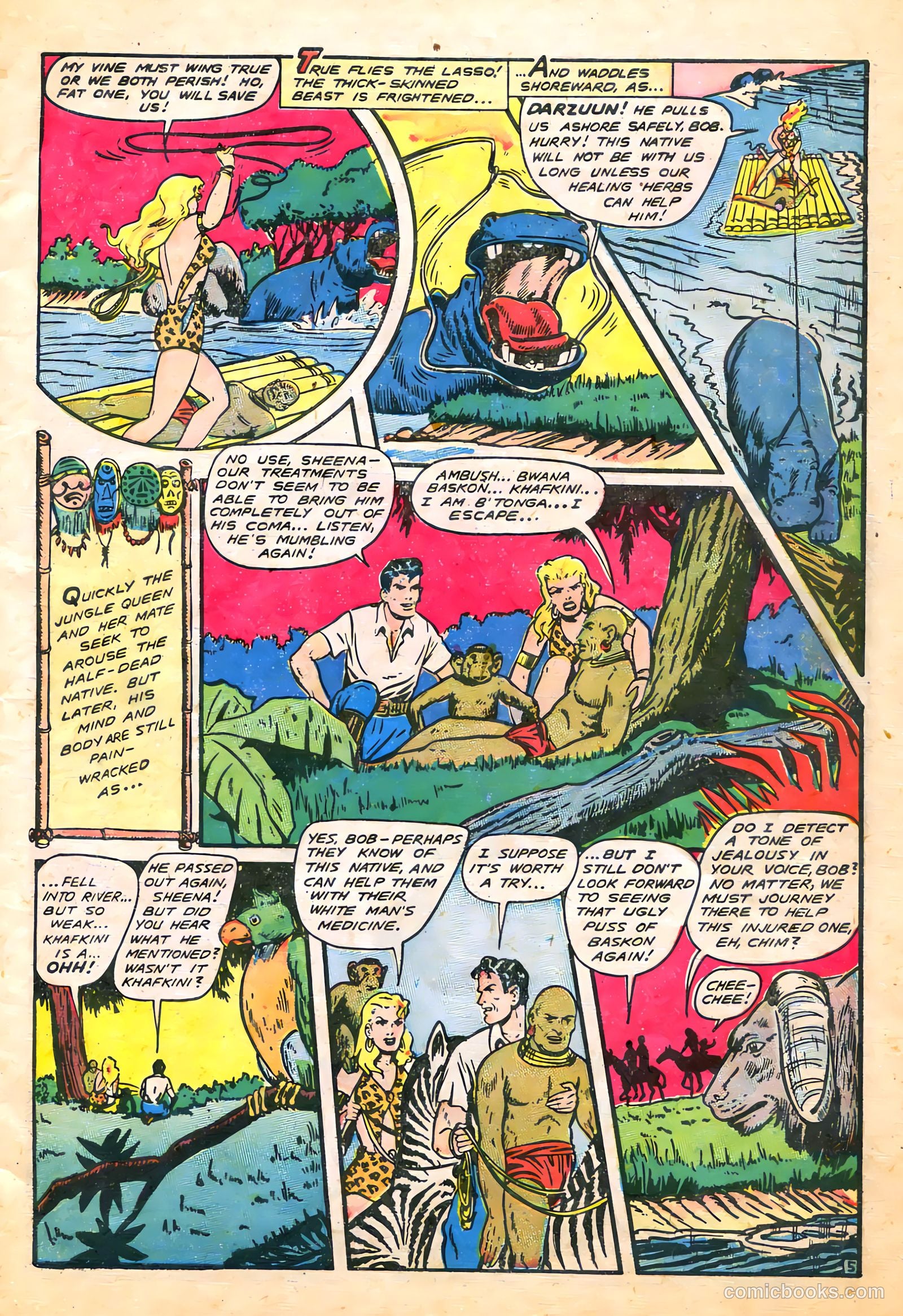 Sheena, Queen of the Jungle #5 (1949) — page 7 of 52