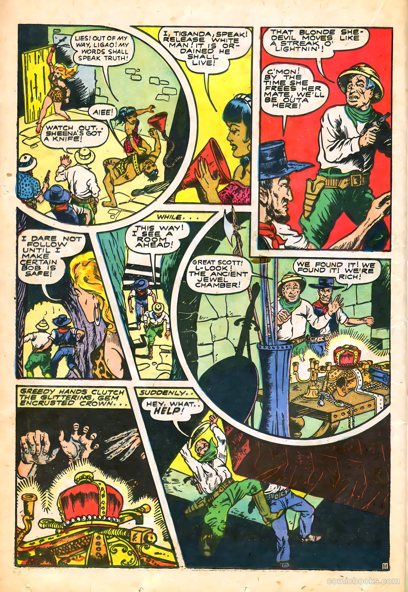 Sheena, Queen of the Jungle #5 (1949) — page 36 of 52