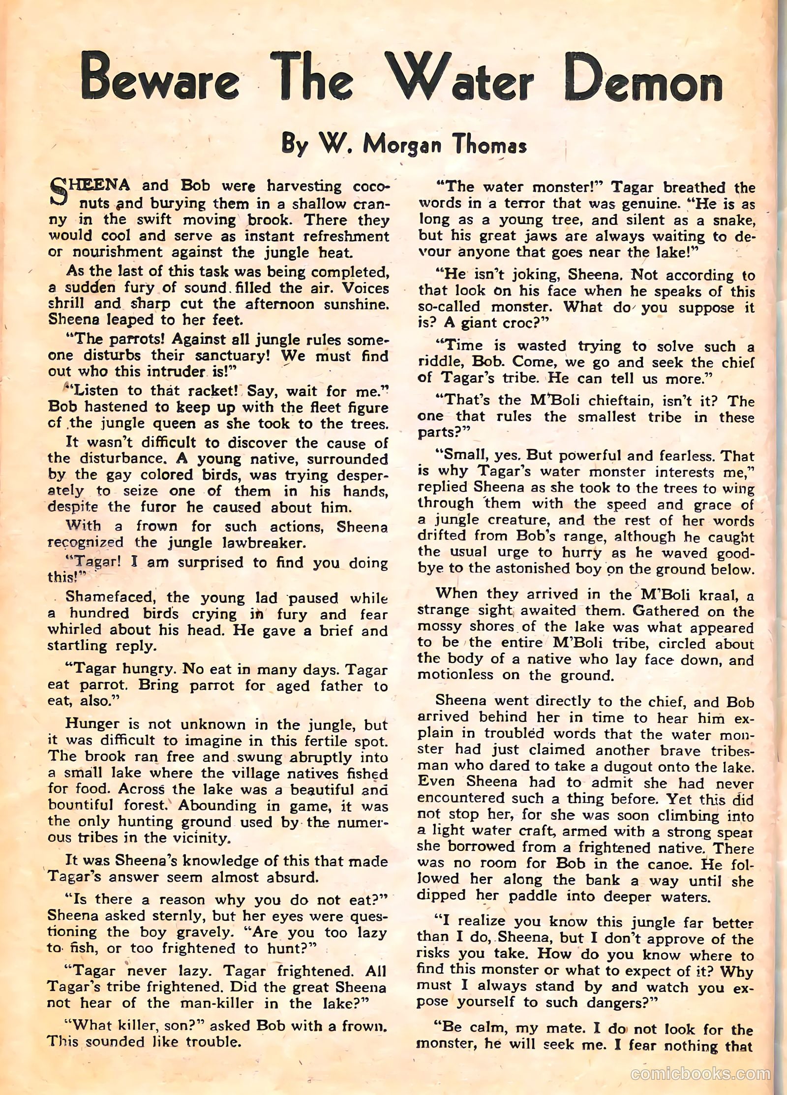 Sheena, Queen of the Jungle #5 (1949) — page 38 of 52