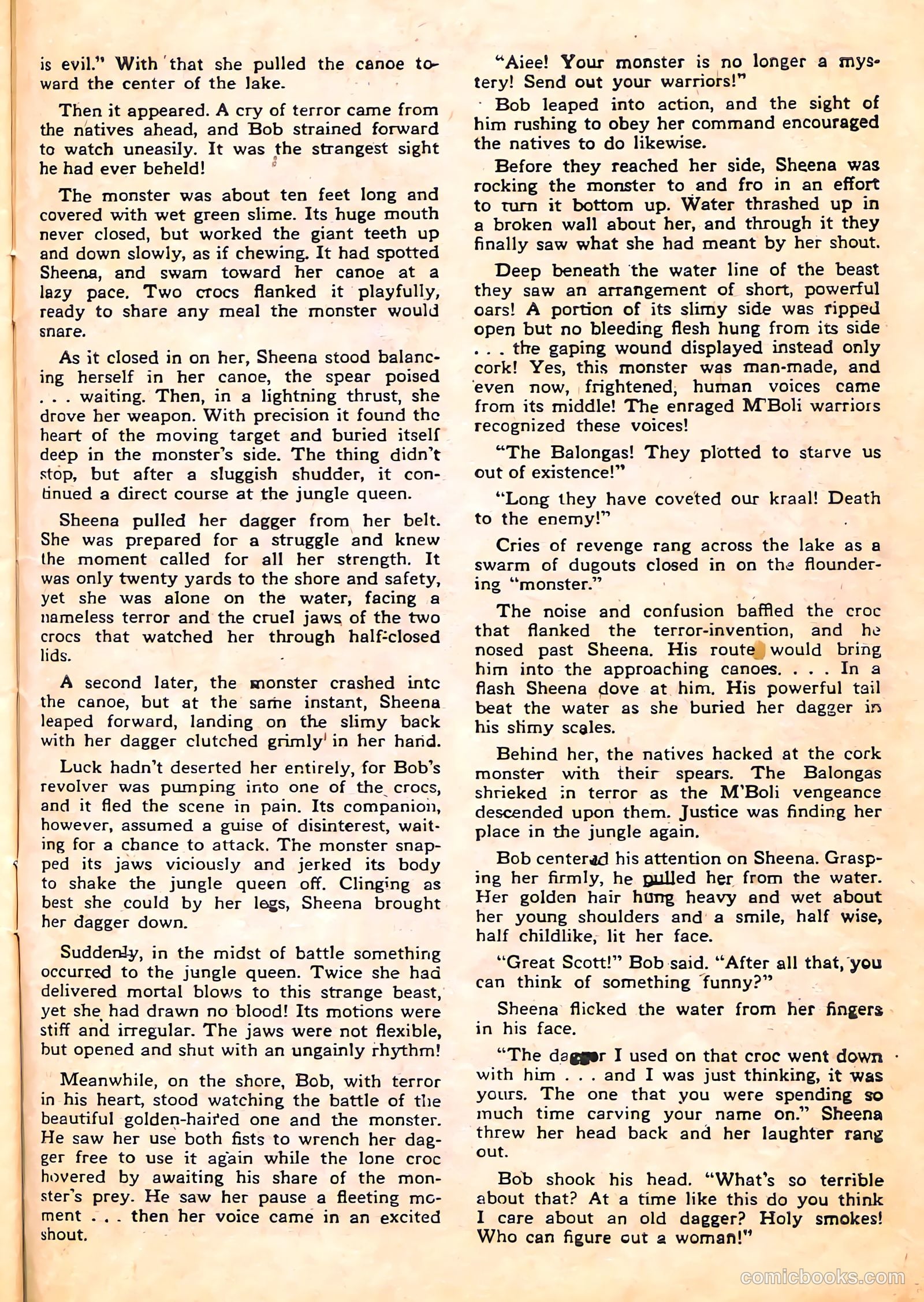 Sheena, Queen of the Jungle #5 (1949) — page 39 of 52