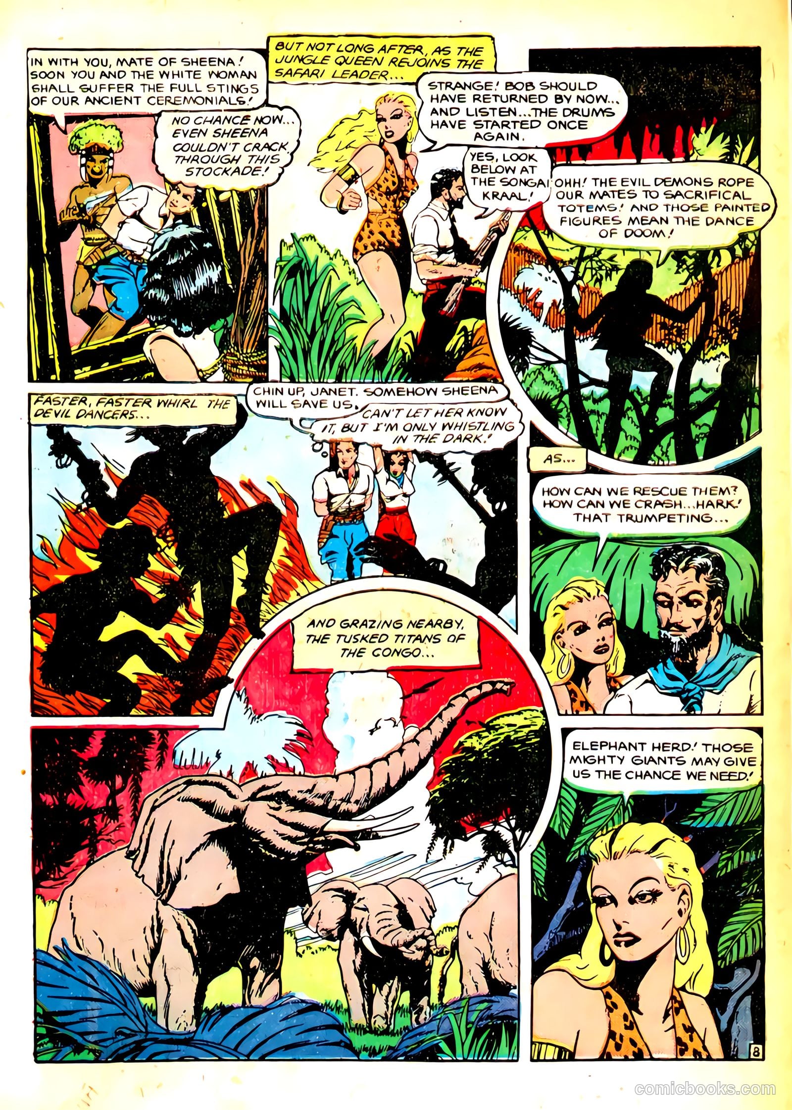 Sheena, Queen of the Jungle #8 (1950) — page 32 of 37