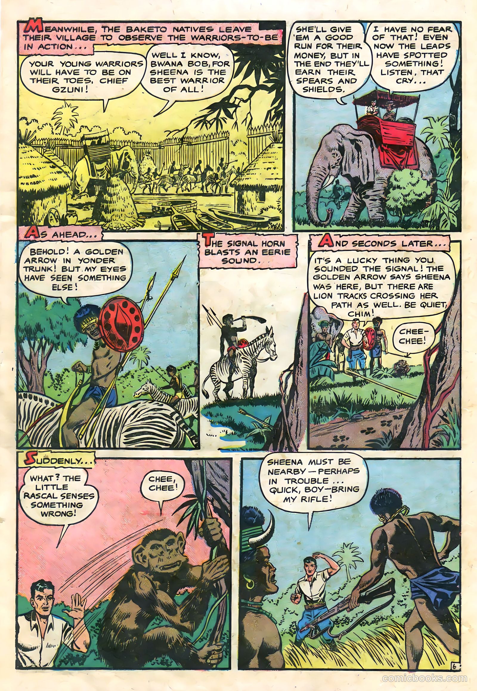 Sheena, Queen of the Jungle #9 (1950) — page 8 of 36