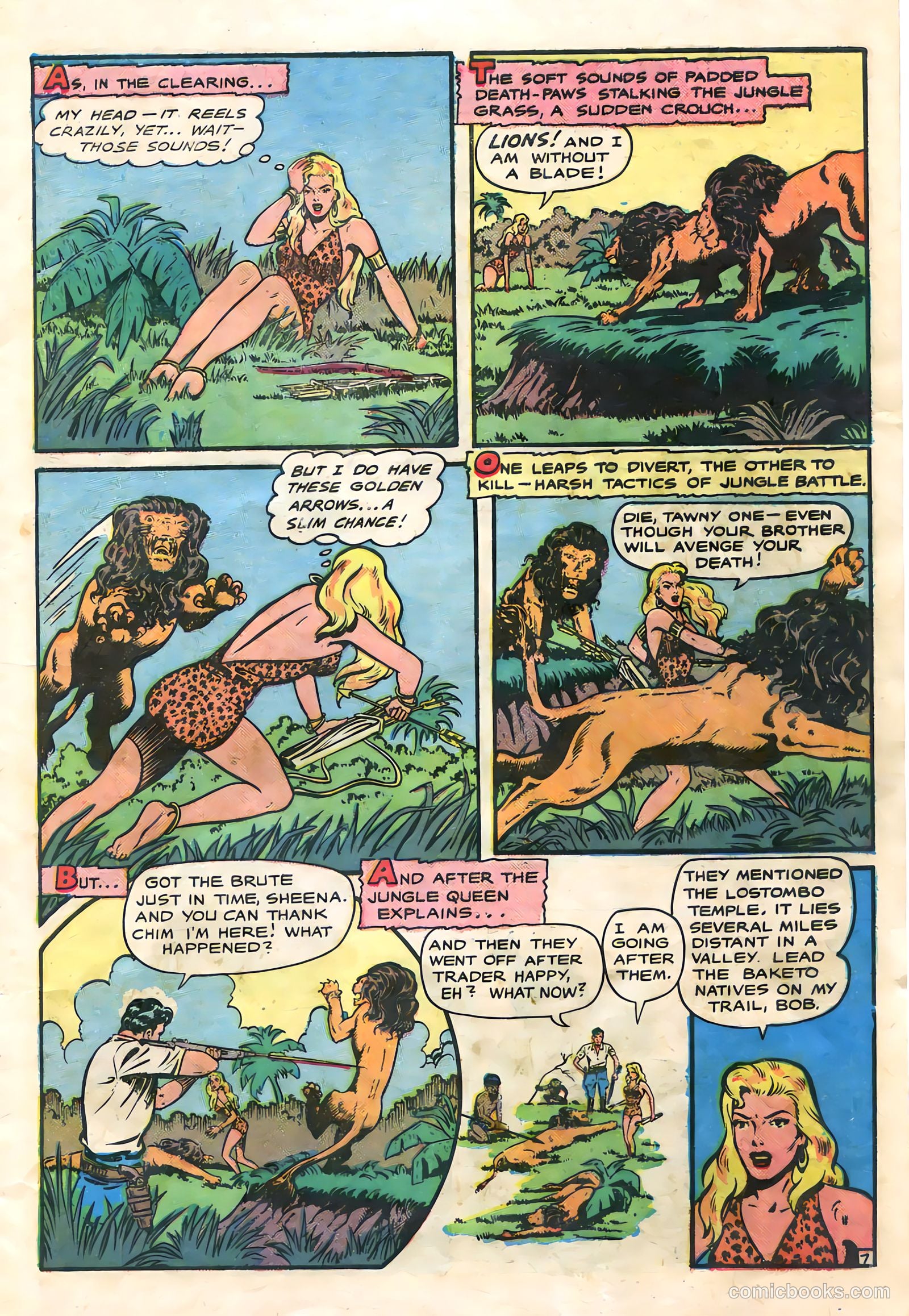Sheena, Queen of the Jungle #9 (1950) — page 9 of 36