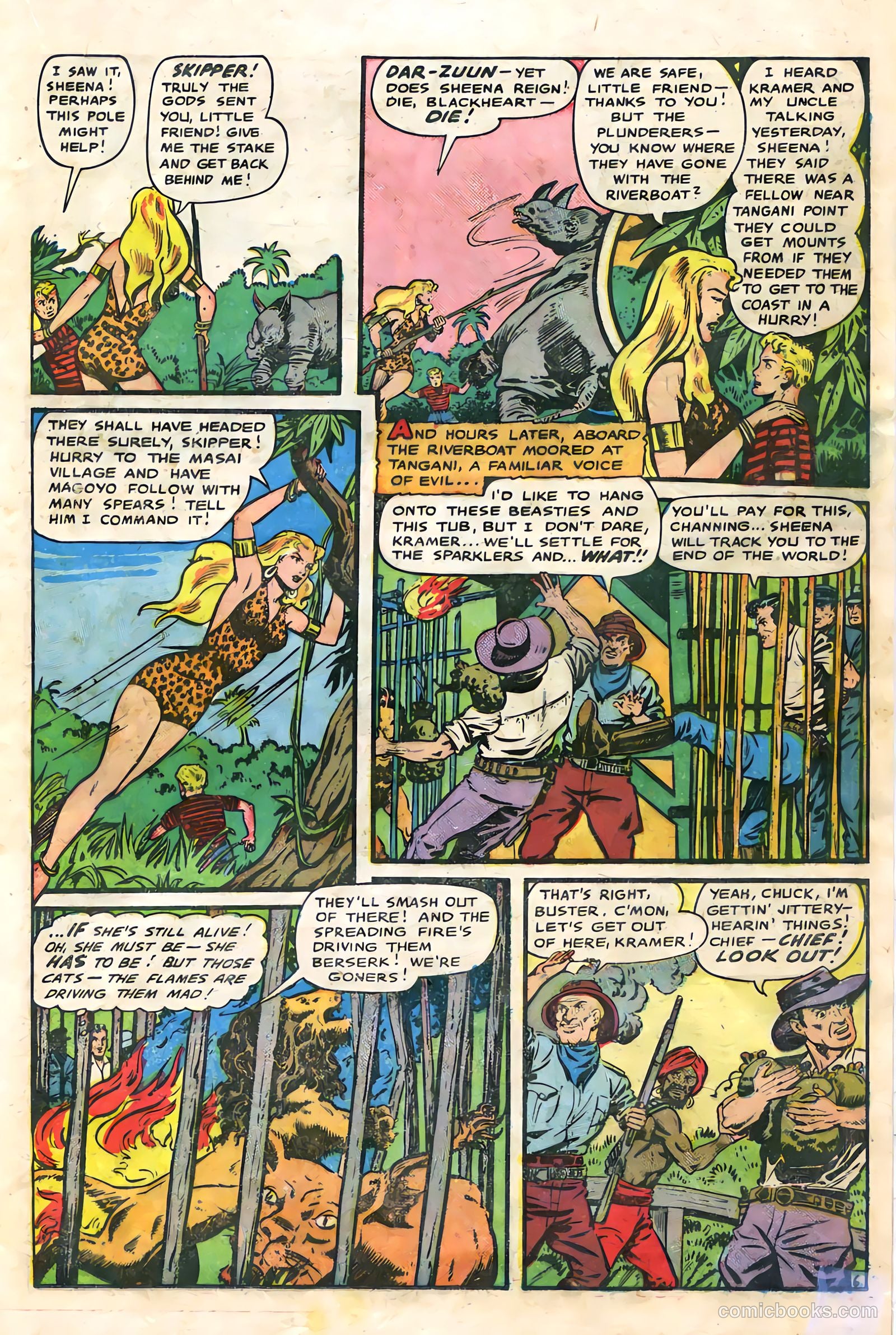 Sheena, Queen of the Jungle #9 (1950) — page 21 of 36