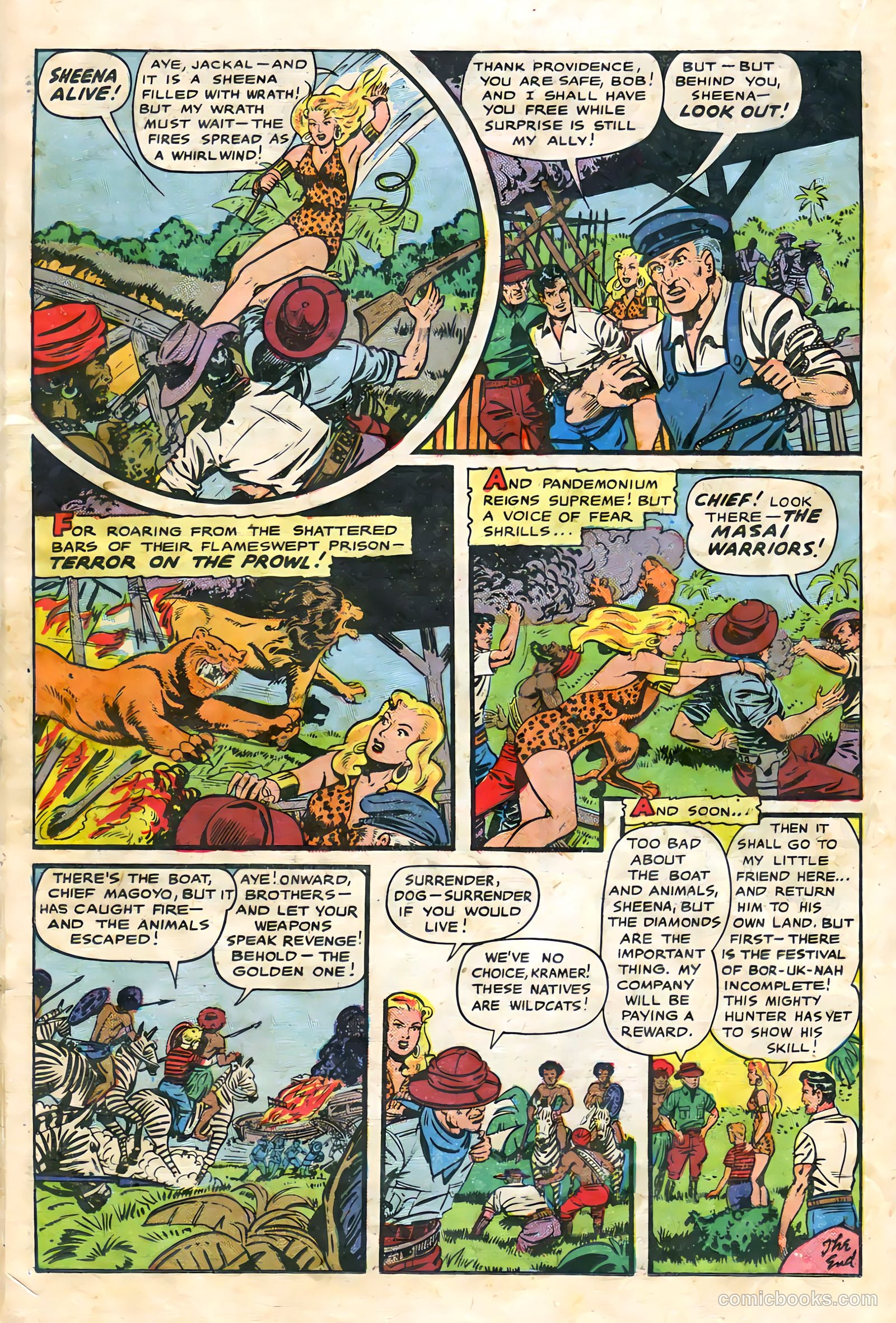 Sheena, Queen of the Jungle #9 (1950) — page 22 of 36