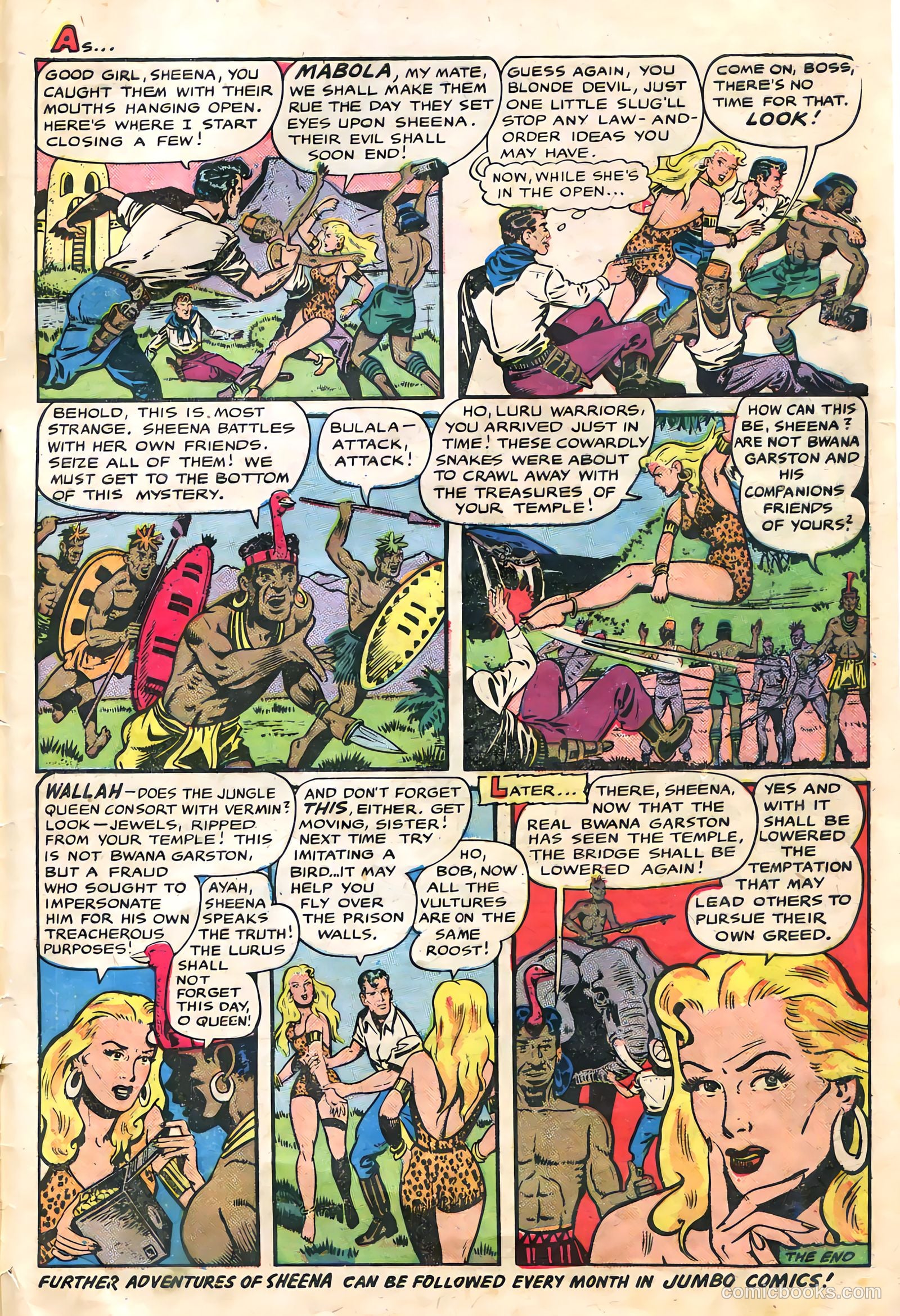 Sheena, Queen of the Jungle #9 (1950) — page 33 of 36