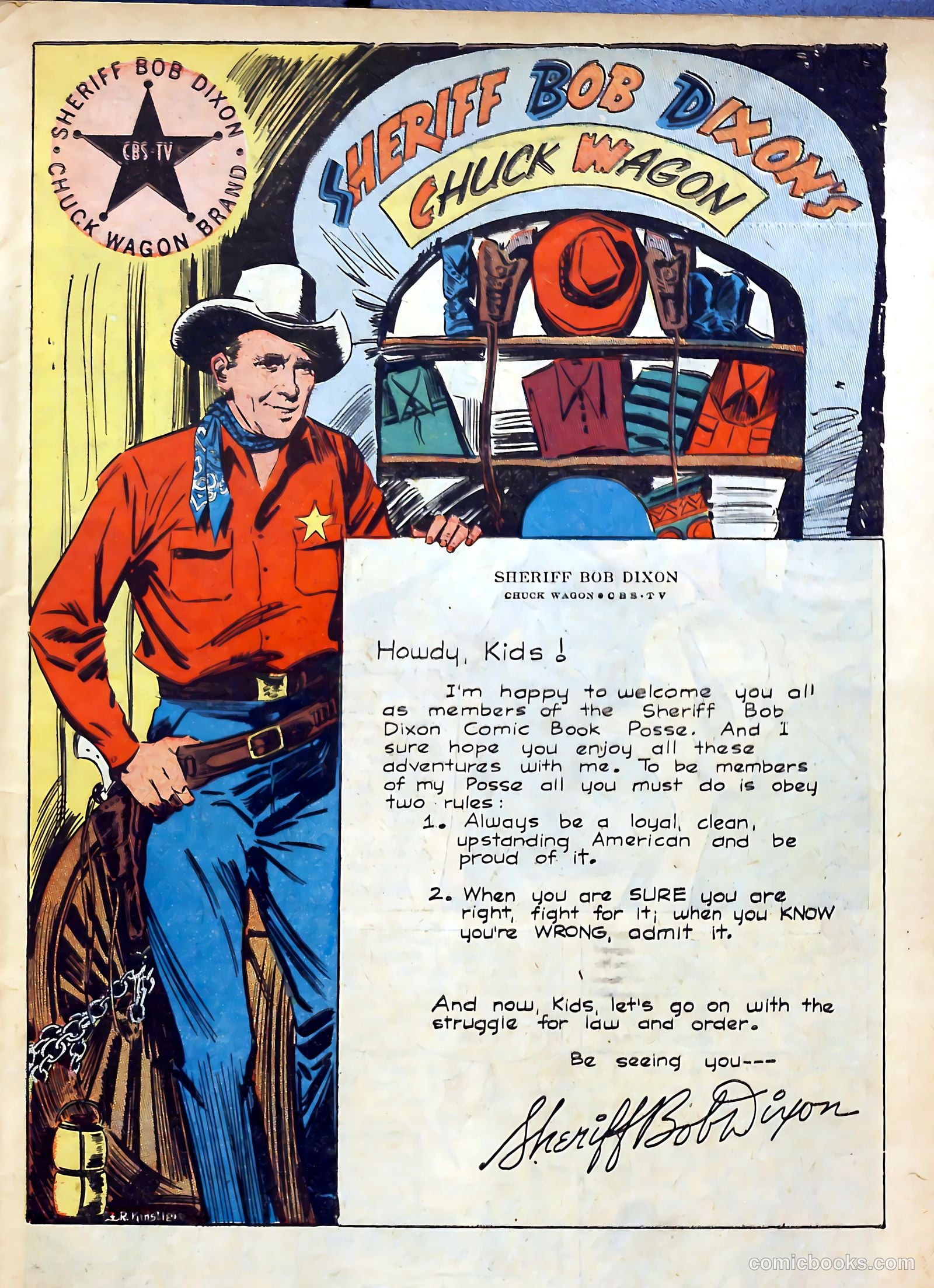 Sheriff Bob Dixon's Chuck Wagon #1 (1950) — page 3 of 36