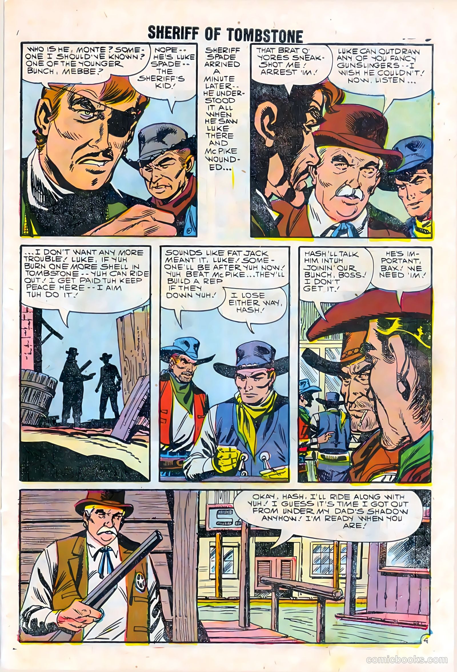 Sheriff of Tombstone #1 (1958) — page 7 of 36
