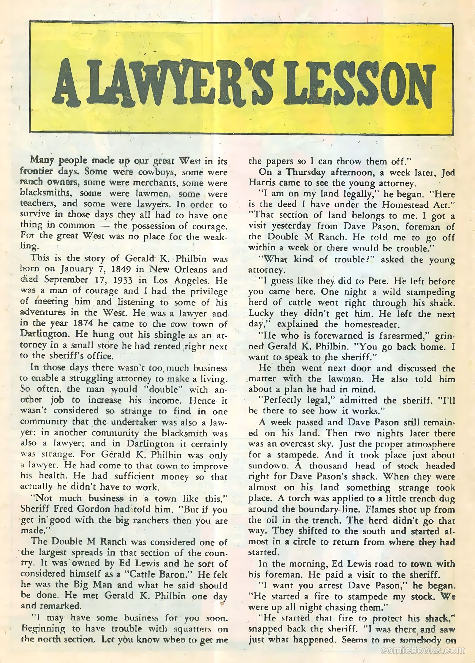 Sheriff of Tombstone #12 (1960) — page 20 of 36