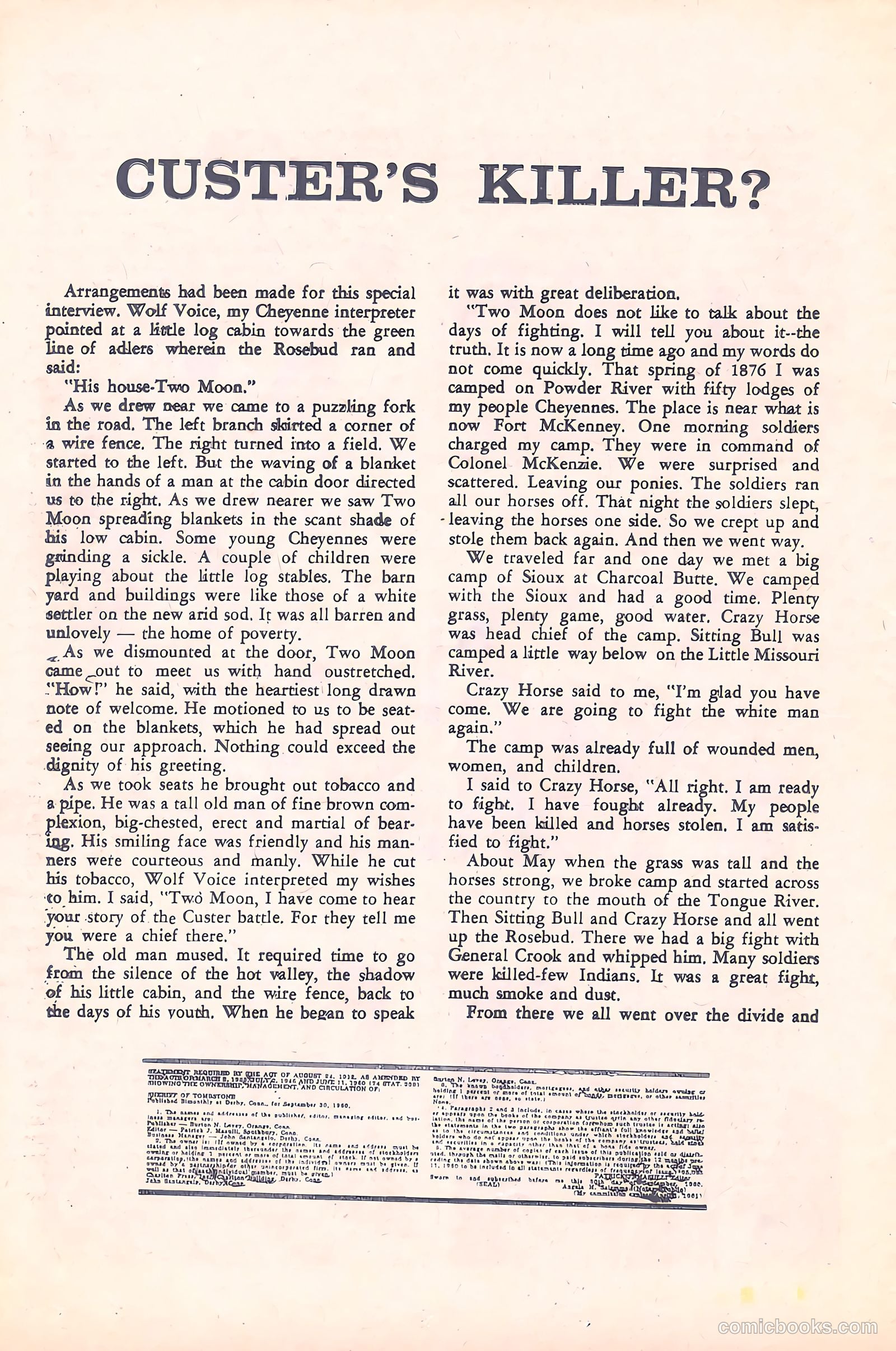 Sheriff of Tombstone #14 (1961) — page 20 of 35
