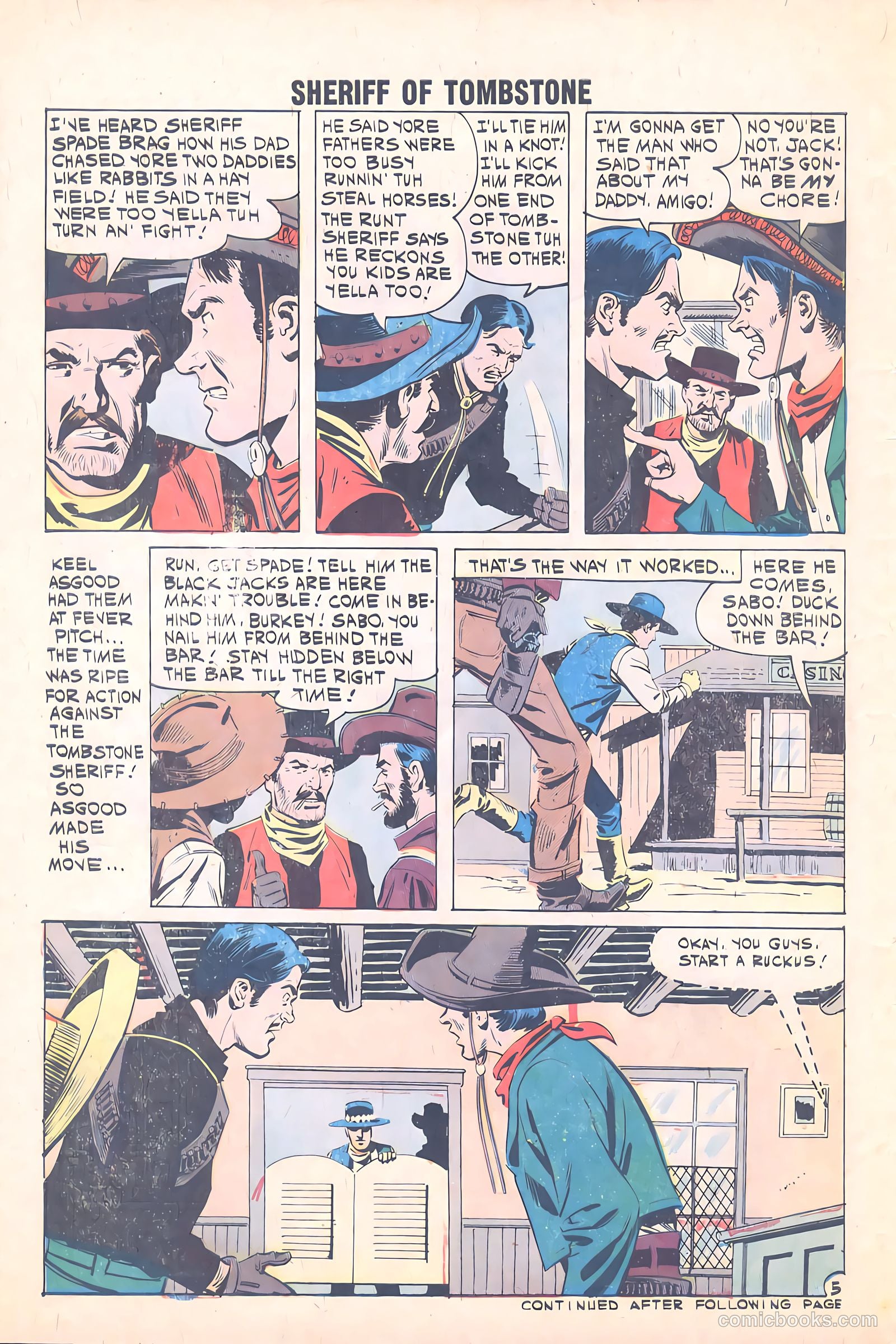 Sheriff of Tombstone #14 (1961) — page 30 of 35