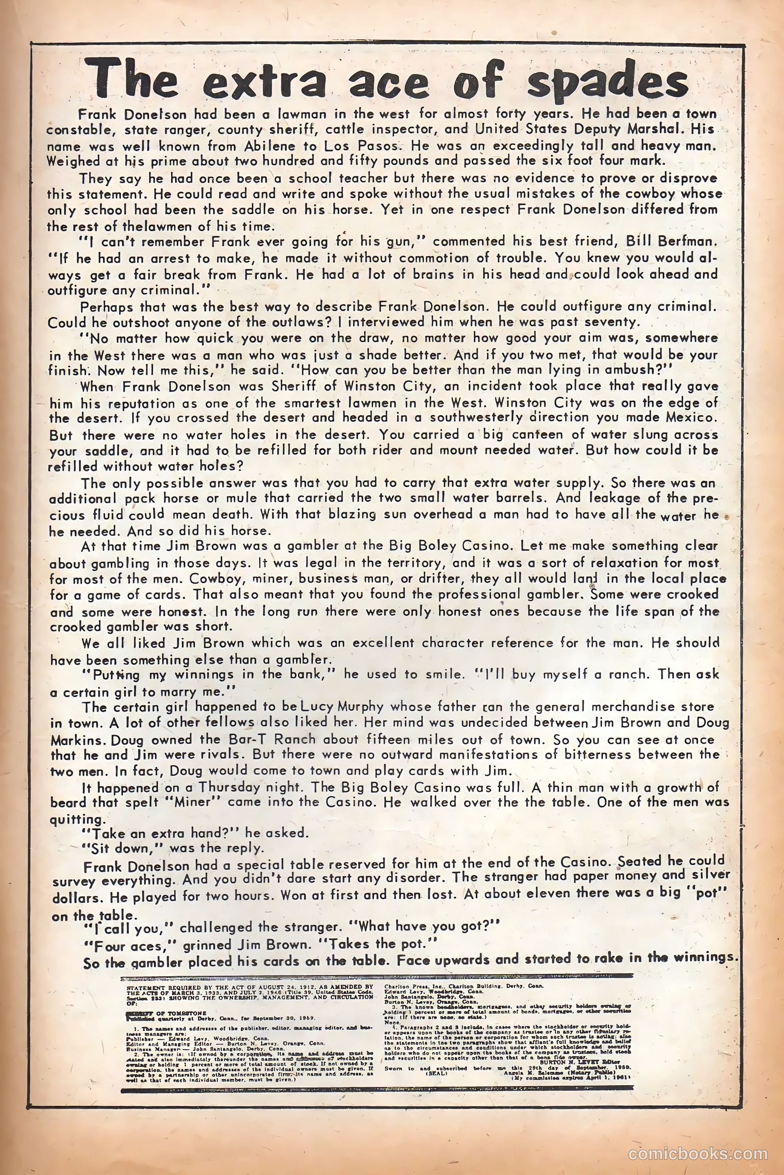 Sheriff of Tombstone #9 (1960) — page 17 of 36