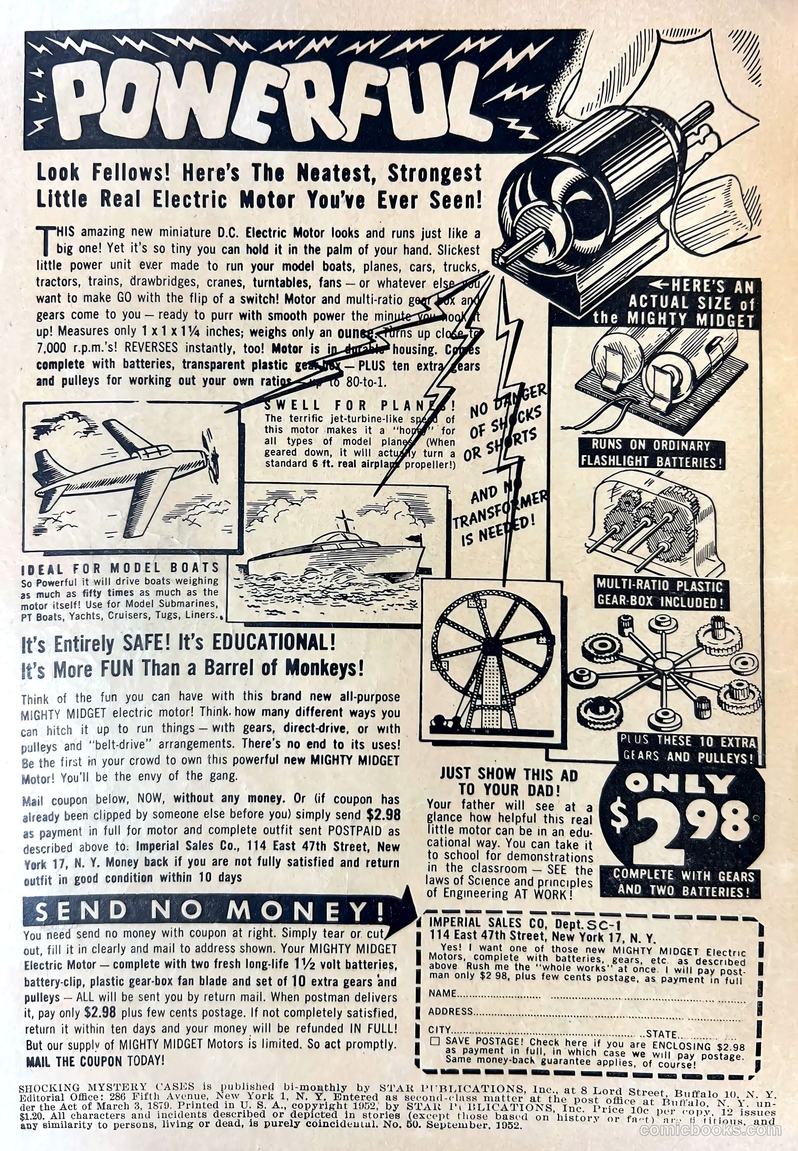 Shocking Mystery Cases #50 (1952) — page 2 of 36