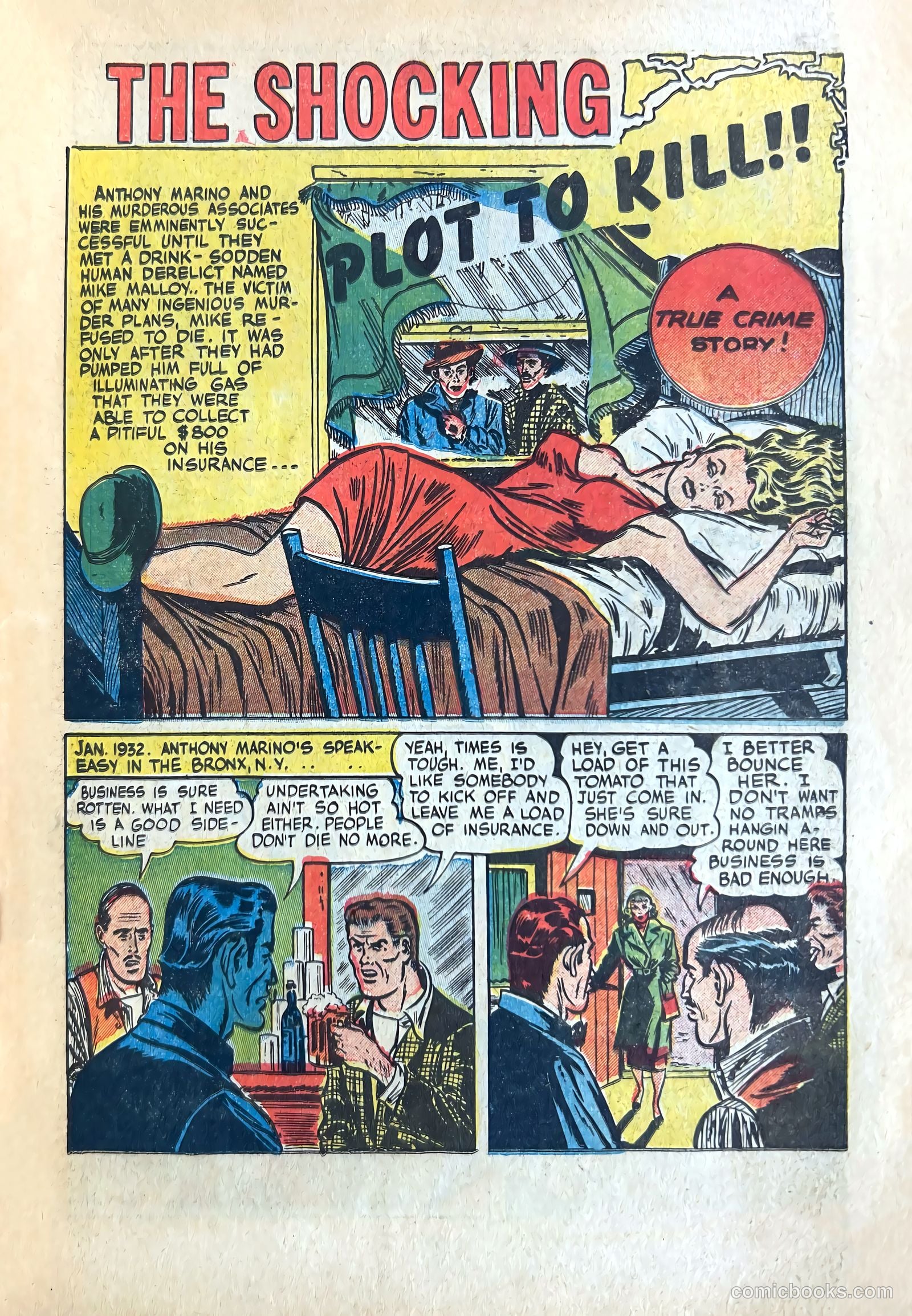 Shocking Mystery Cases #50 (1952) — page 3 of 36
