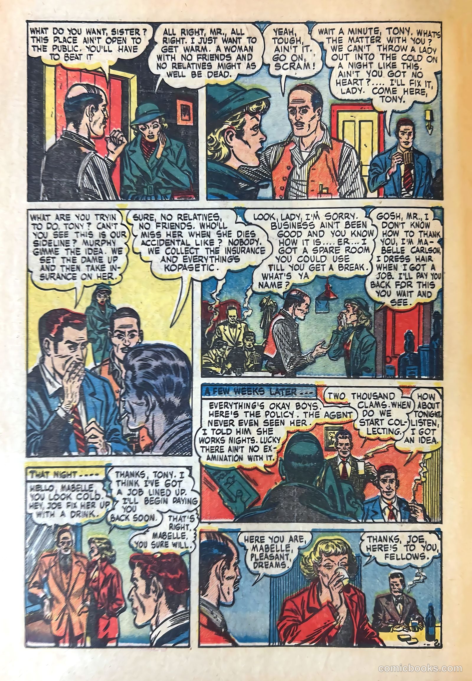 Shocking Mystery Cases #50 (1952) — page 4 of 36