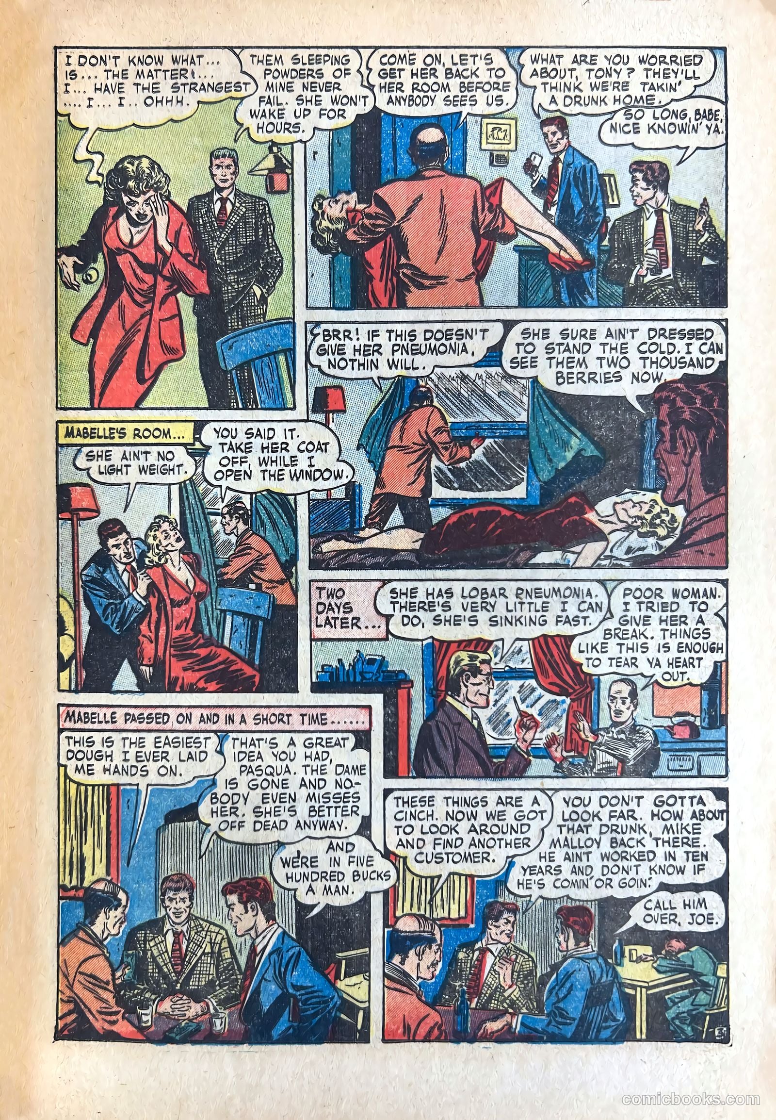 Shocking Mystery Cases #50 (1952) — page 5 of 36