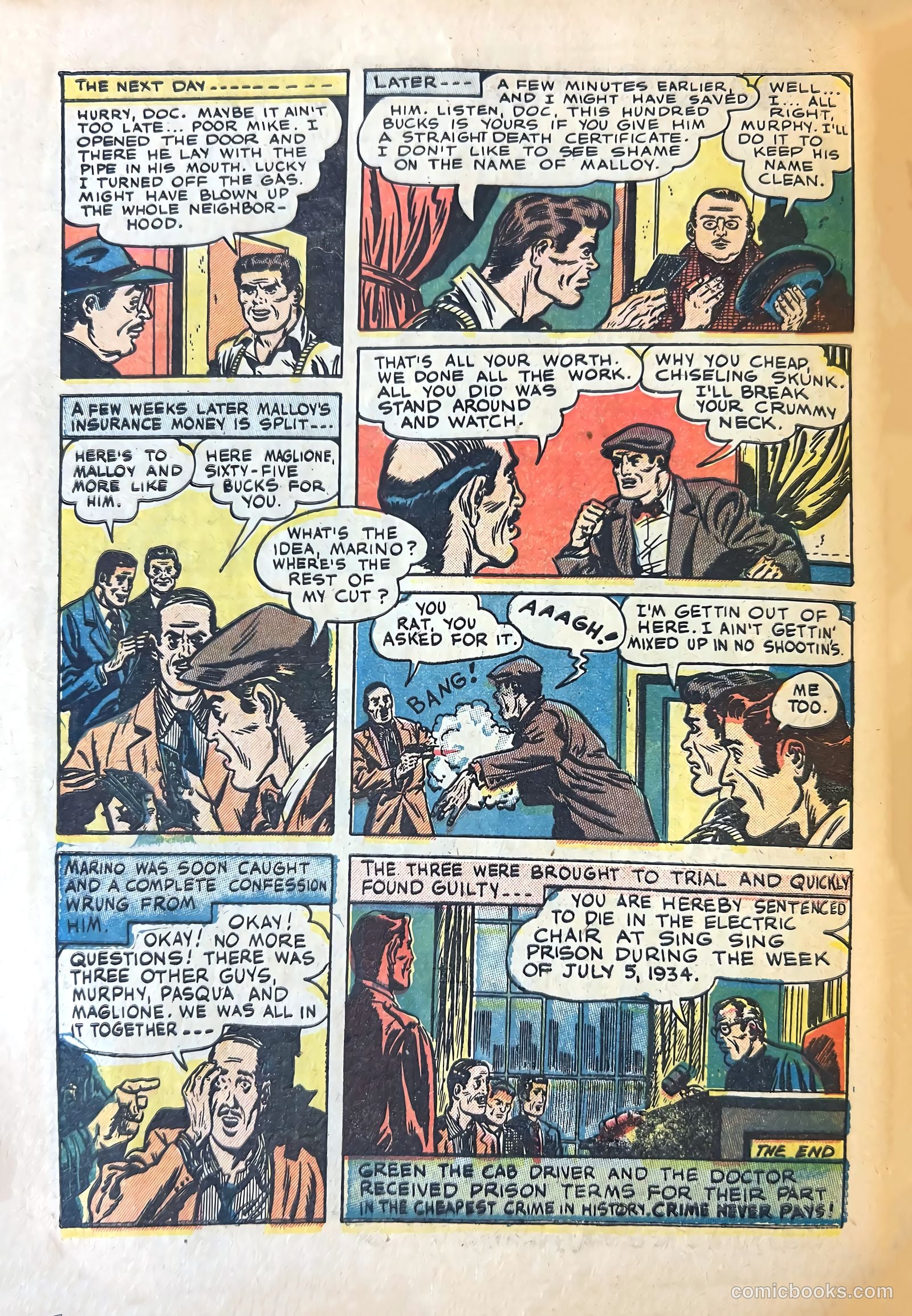 Shocking Mystery Cases #50 (1952) — page 14 of 36