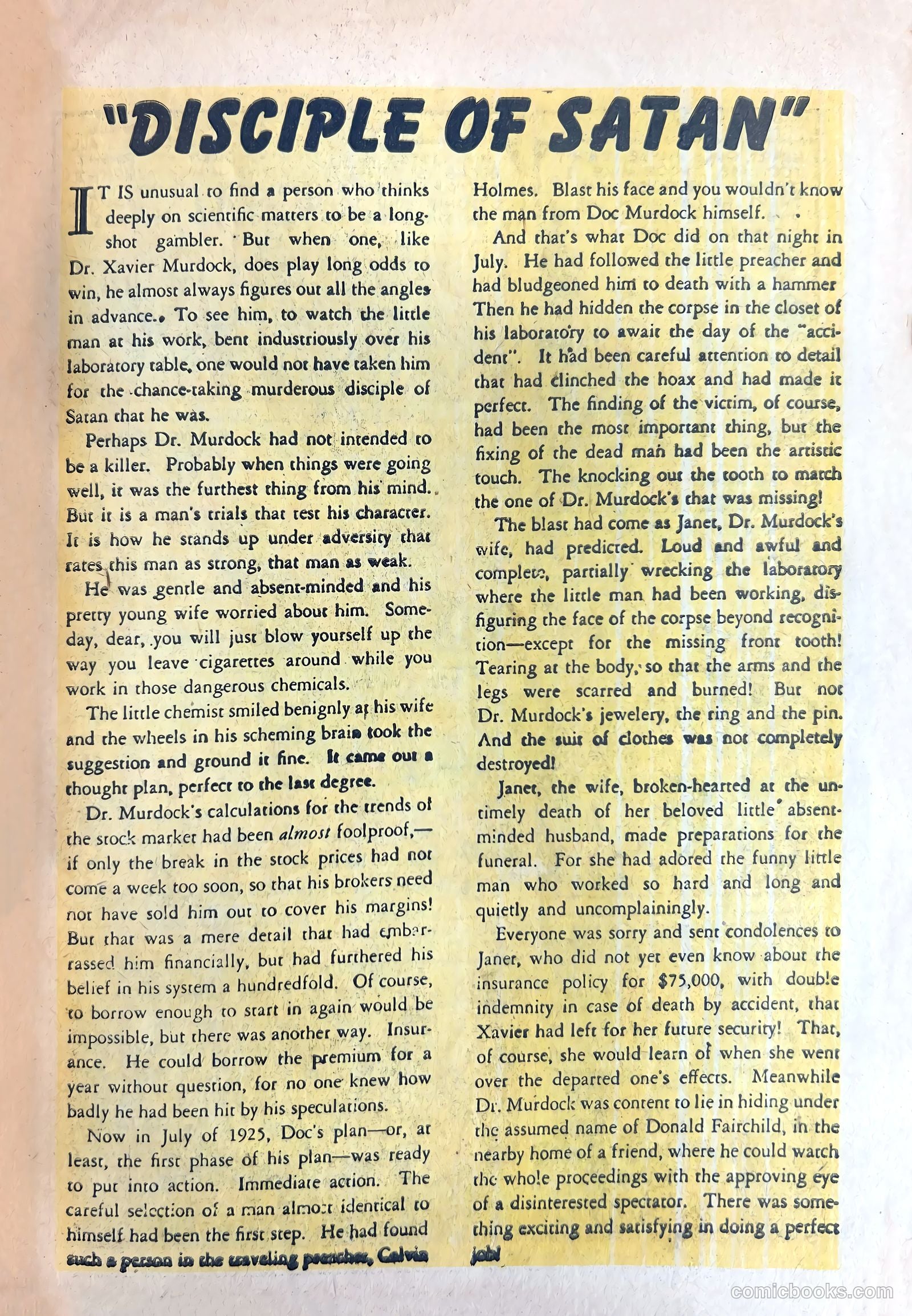 Shocking Mystery Cases #50 (1952) — page 15 of 36