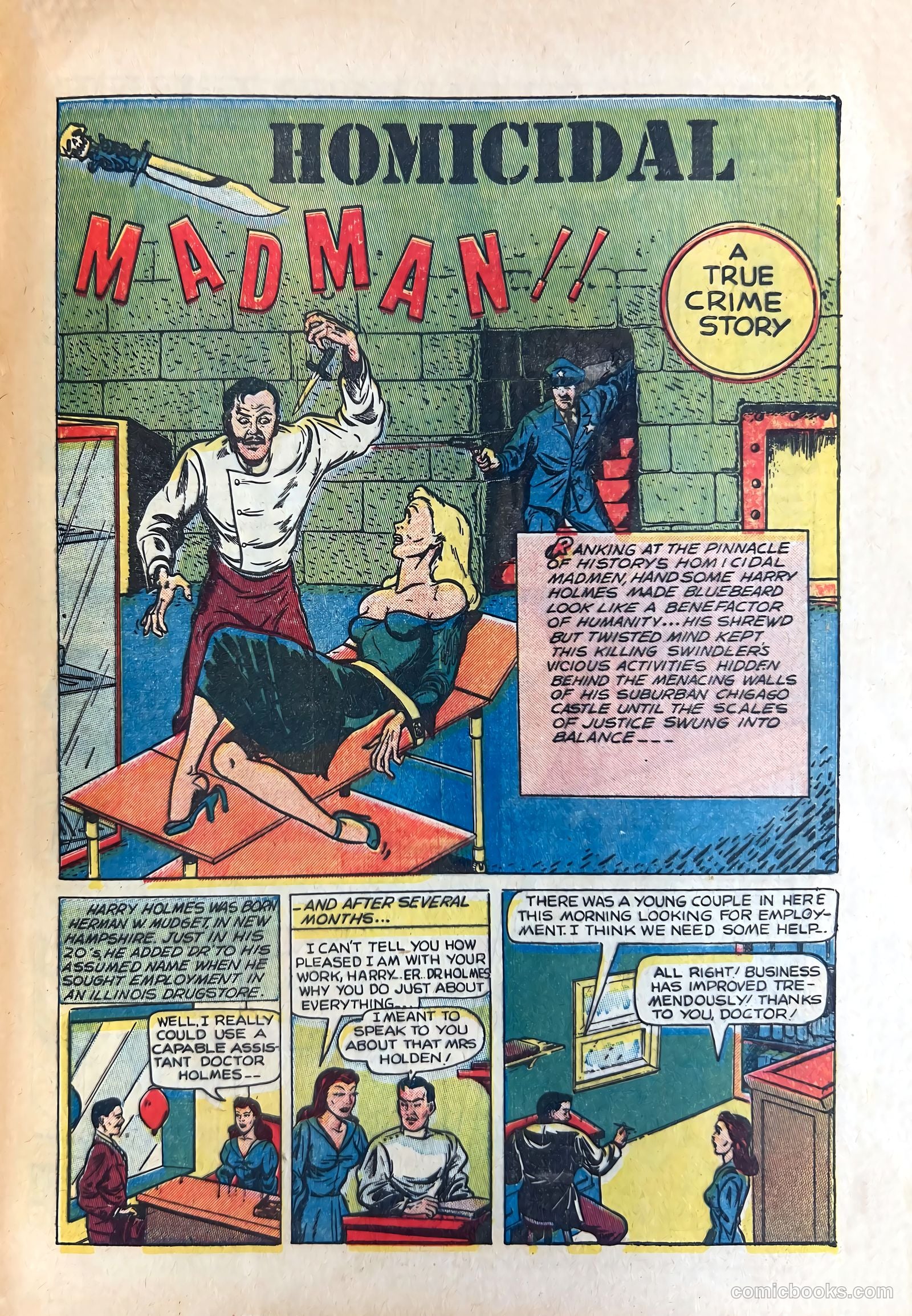 Shocking Mystery Cases #50 (1952) — page 17 of 36