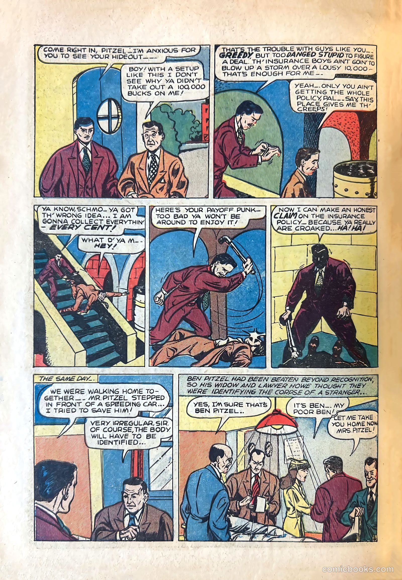 Shocking Mystery Cases #50 (1952) — page 22 of 36