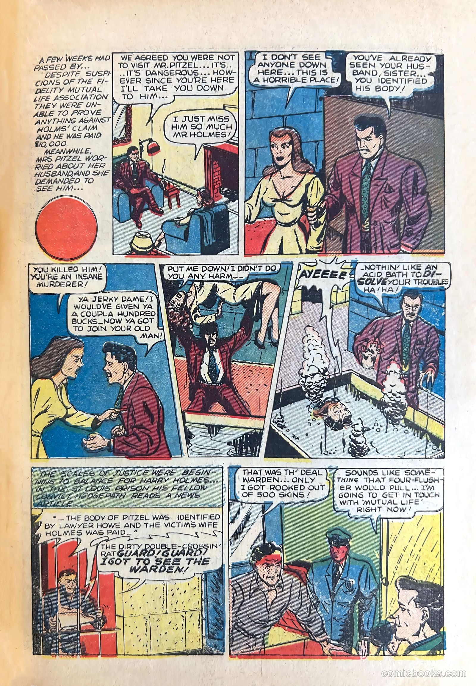 Shocking Mystery Cases #50 (1952) — page 23 of 36