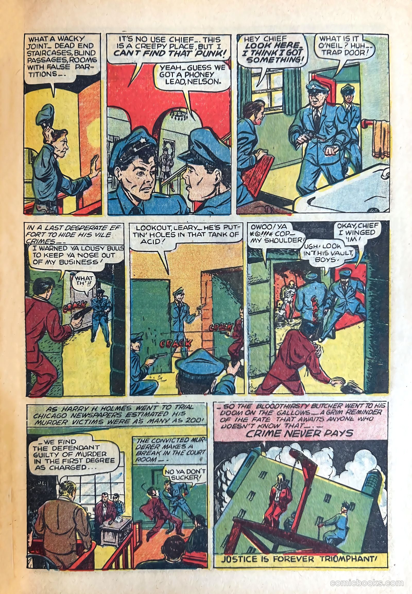 Shocking Mystery Cases #50 (1952) — page 25 of 36