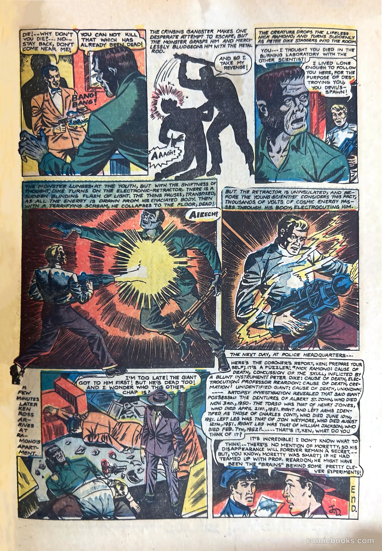 Shocking Mystery Cases #50 (1952) — page 33 of 36
