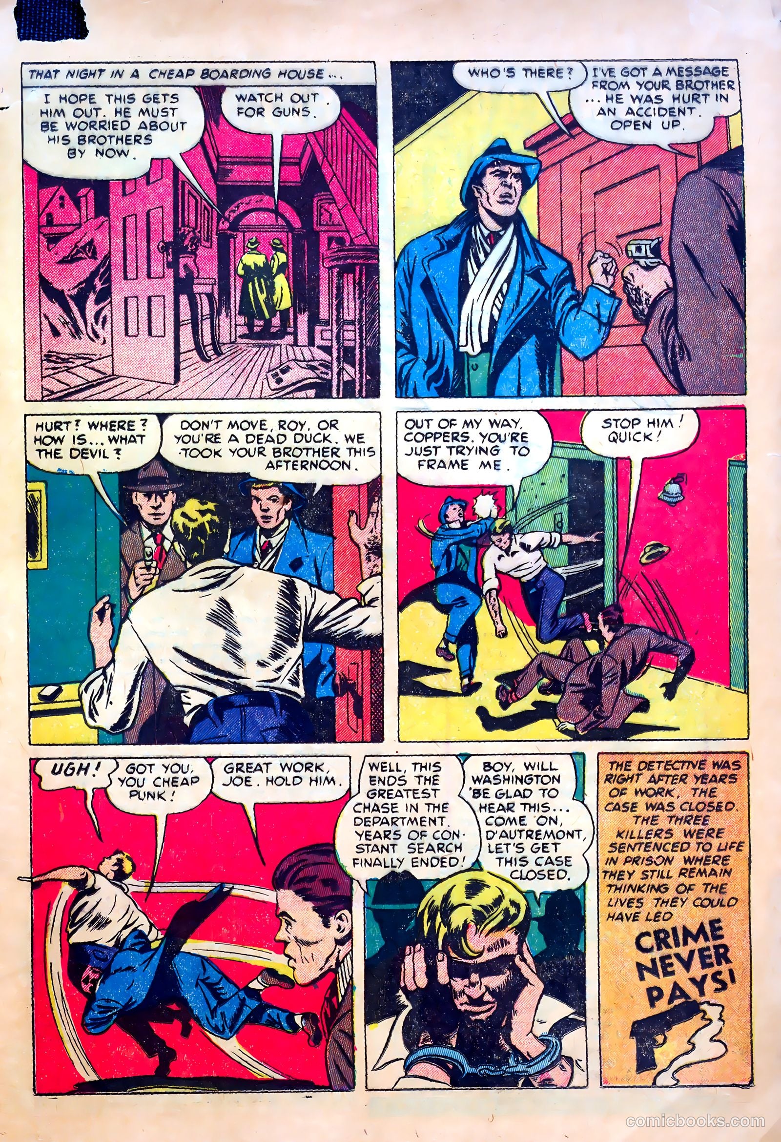 Shocking Mystery Cases #51 (1952) — page 33 of 36