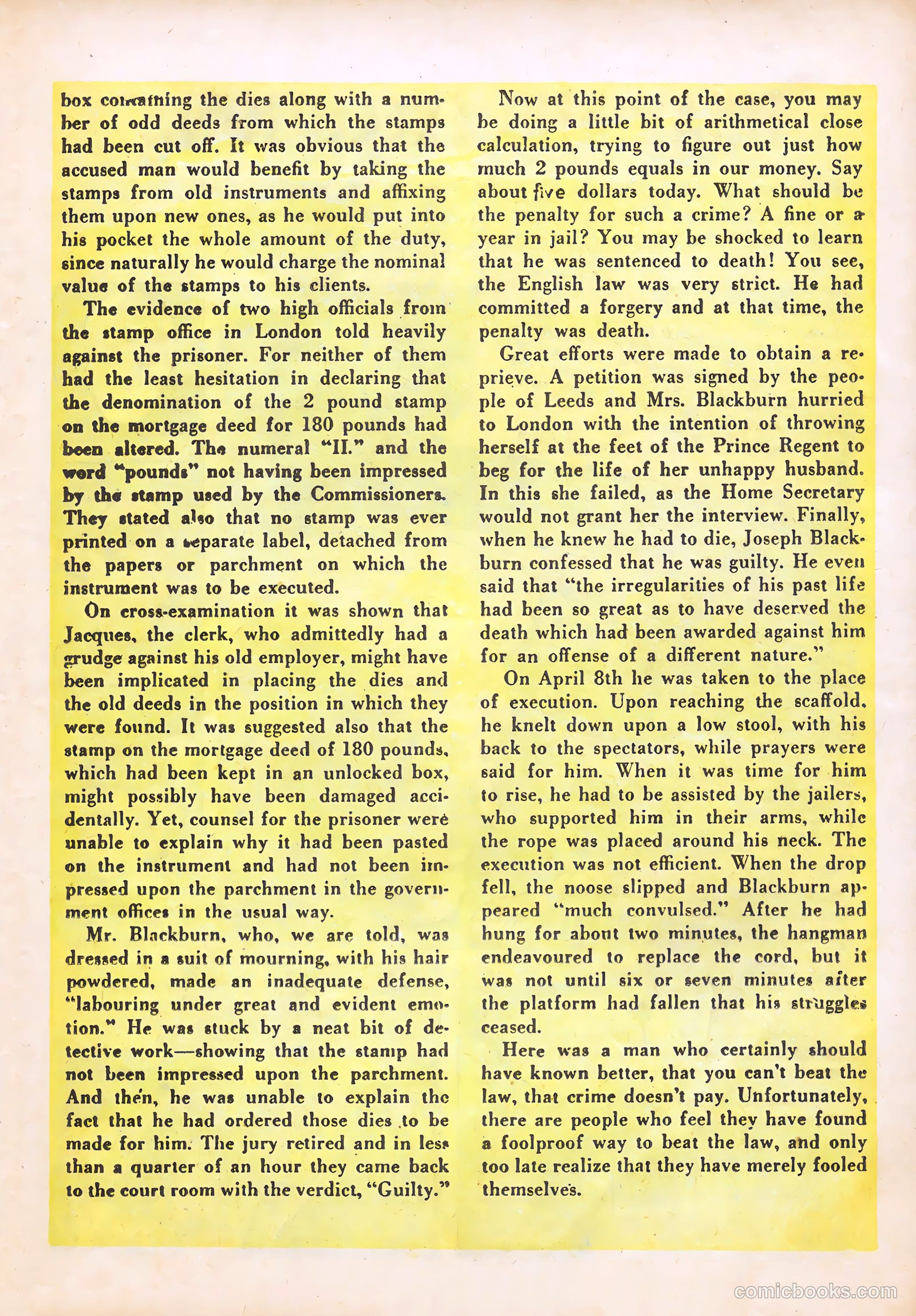 Shocking Mystery Cases #55 (1953) — page 23 of 36