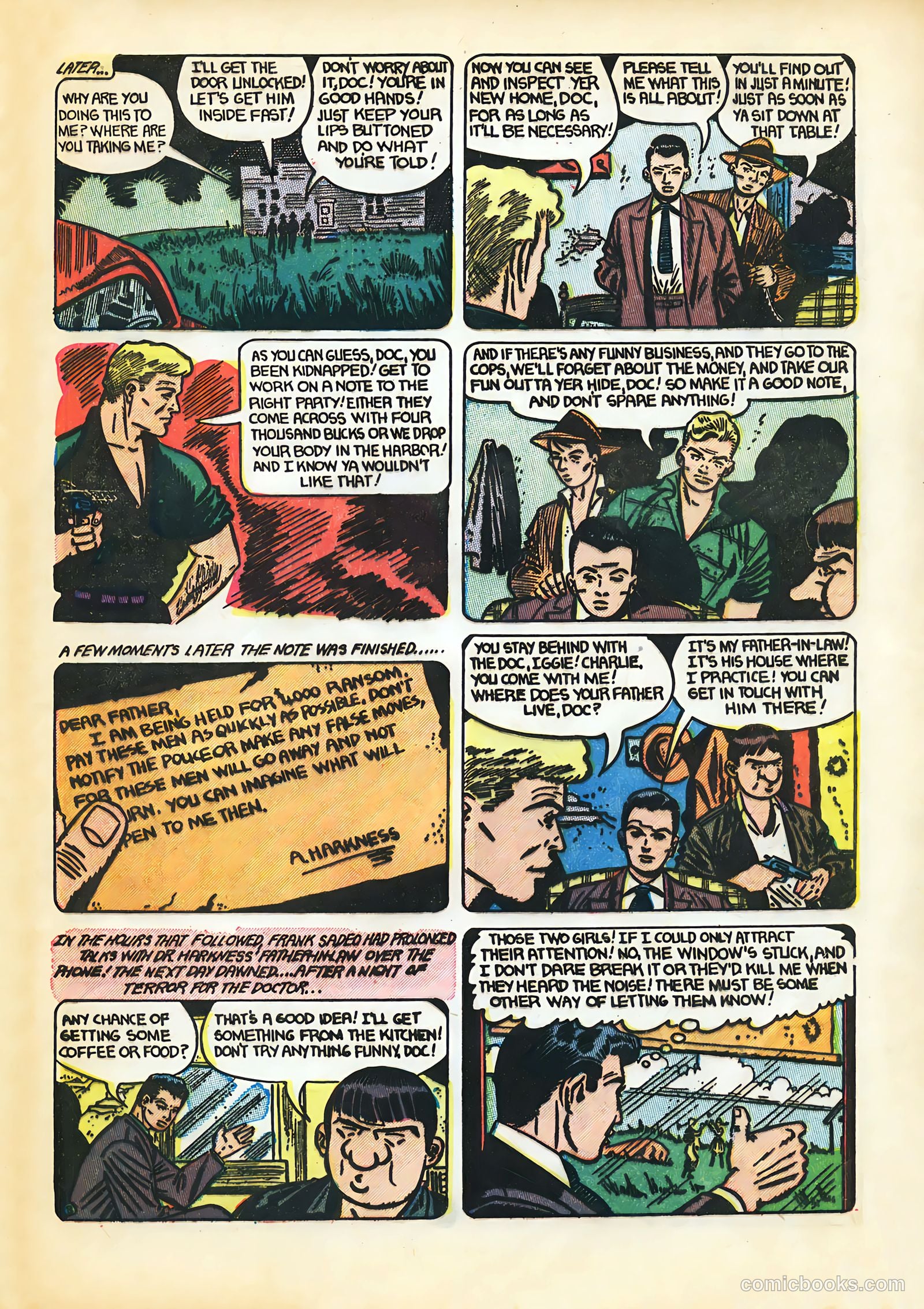 Shocking Mystery Cases #55 (1953) — page 33 of 36